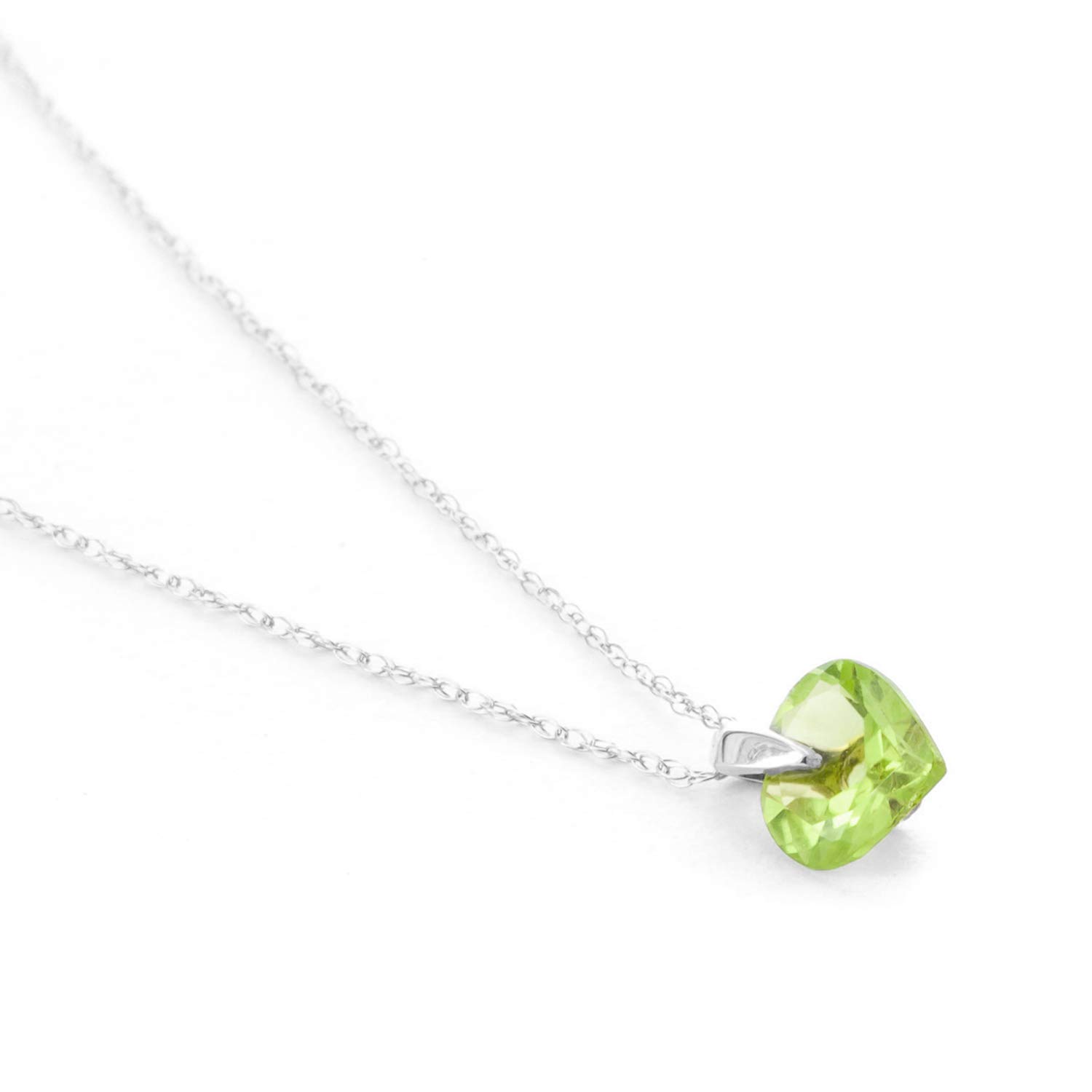 14K Solid Gold Necklace with Natural Peridot Gemstone - Elegant Dainty Jewelry for Women, Perfect Gift for Birthday, Anniversary & Special Occasions