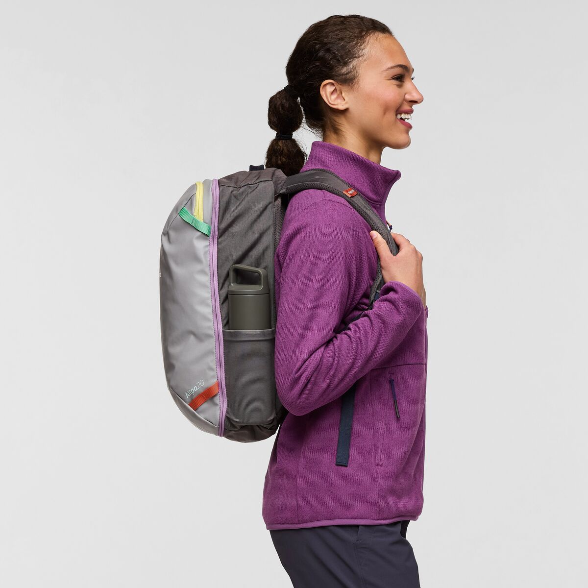 Cotopaxi Allpa Mini 20L Travel Backpack - Lightweight Carry-On Hiking Daypack for Women & Men, Water-Resistant Durable Design (Smoke/Cinder) - Perfect for Air Travel, Camping & Outdoor Adventures