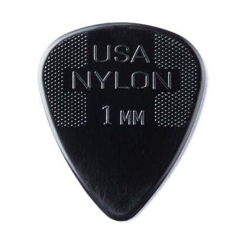Dunlop 44P100 Jim Dunlop 1.0mm Nylon Guitar Picks - 12 Pack for Acoustic & Electric Guitar Playing, Strumming, and Professional Performances