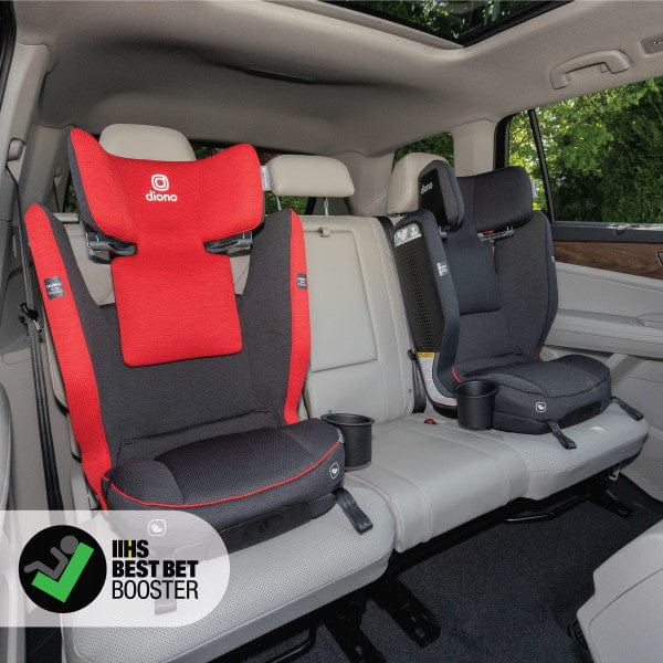 Diono Monterey® 6XT SafePlus™ High Back Booster Car Seat for Kids - Comfortable & Safe Booster Seat for Travel, School & Road Trips