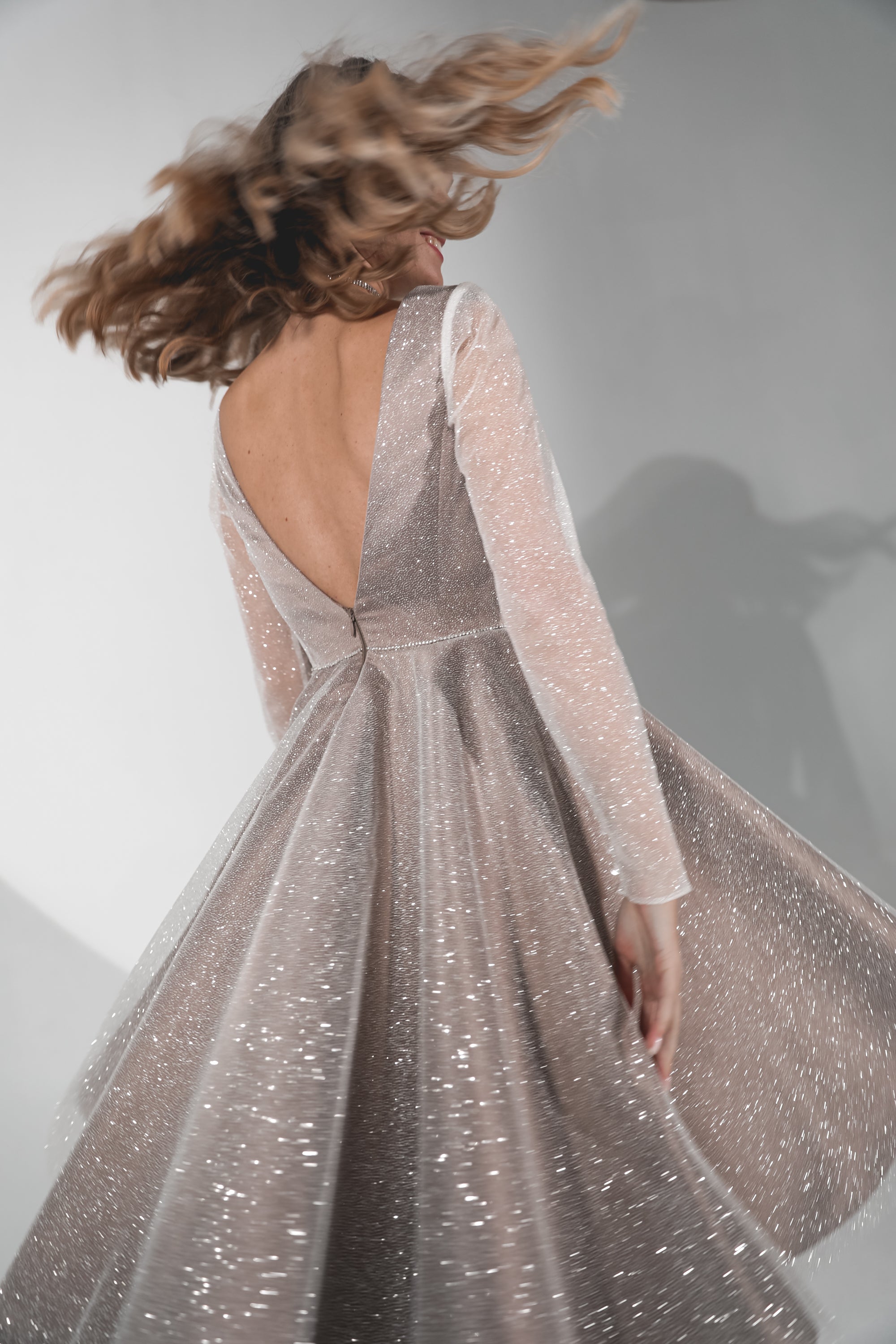 Sparkly Midi Evening Dress Ramona - Elegant Sequin Party Gown for Women | Perfect for Prom, Cocktail Parties, Weddings & Special Occasions