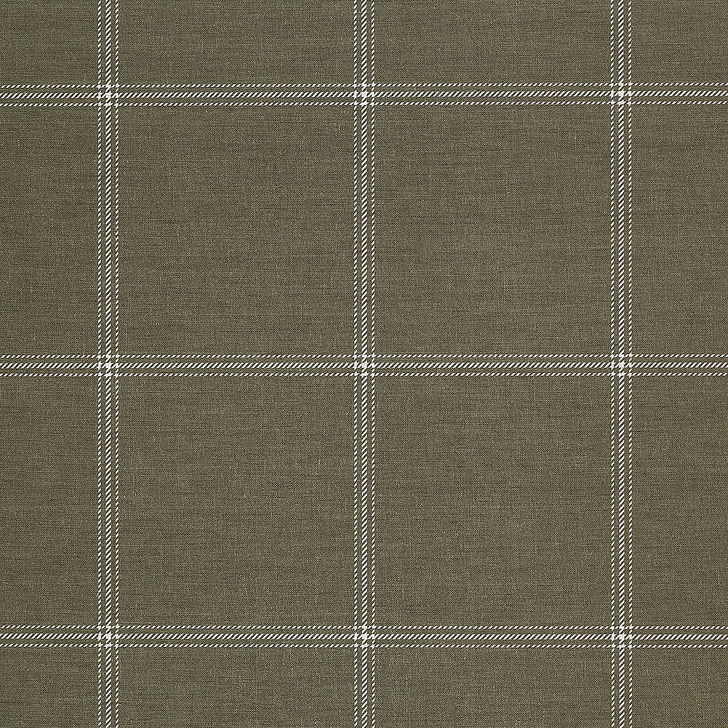 Phillip Jeffries Jackson Plaid Wallpaper - White on Forest Green - Premium Peel & Stick Wallpaper for Living Room, Bedroom, and Home Office Decor