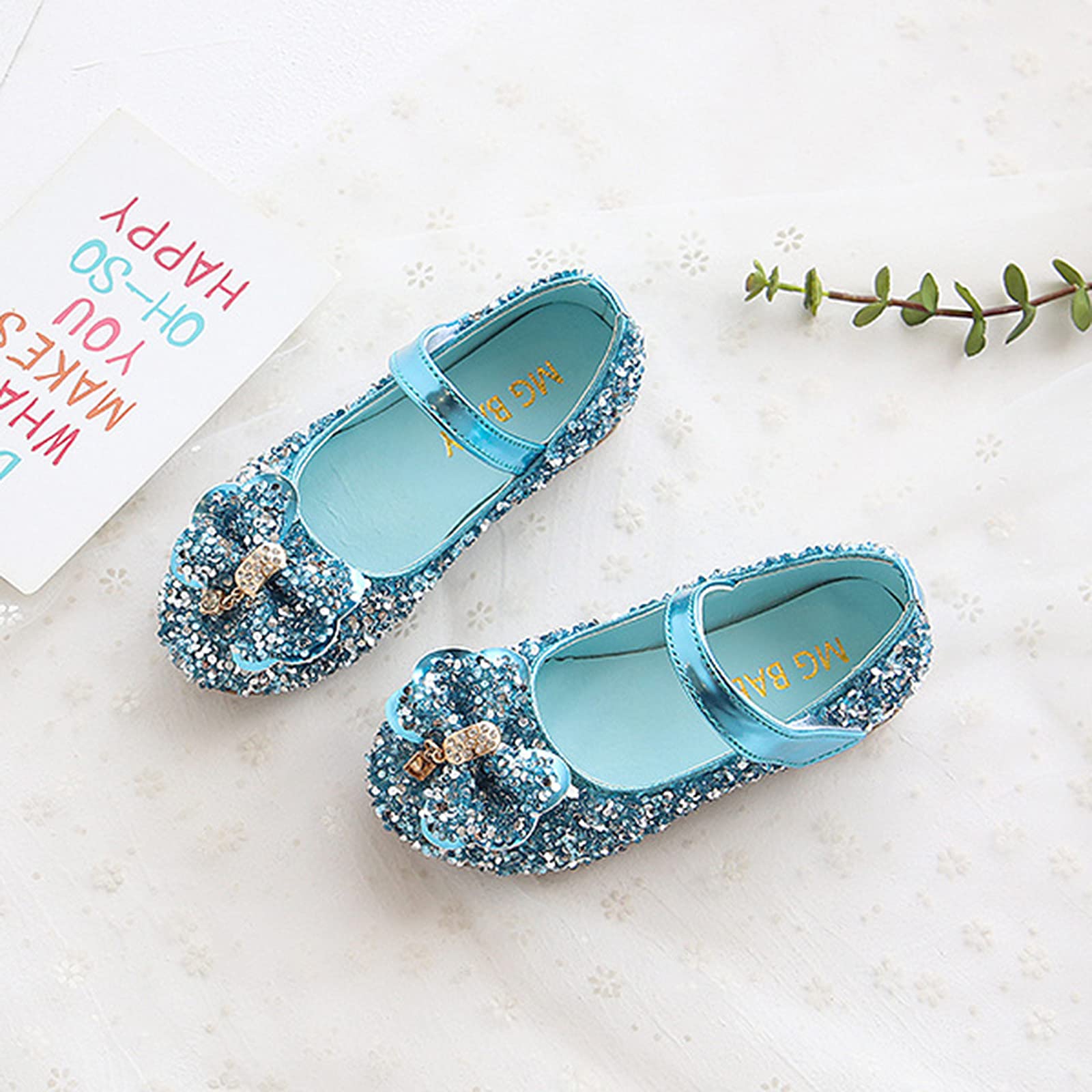 Toddler Girl Mary Jane Shoes - Pearl Bow Ballet Flats for Party & Wedding