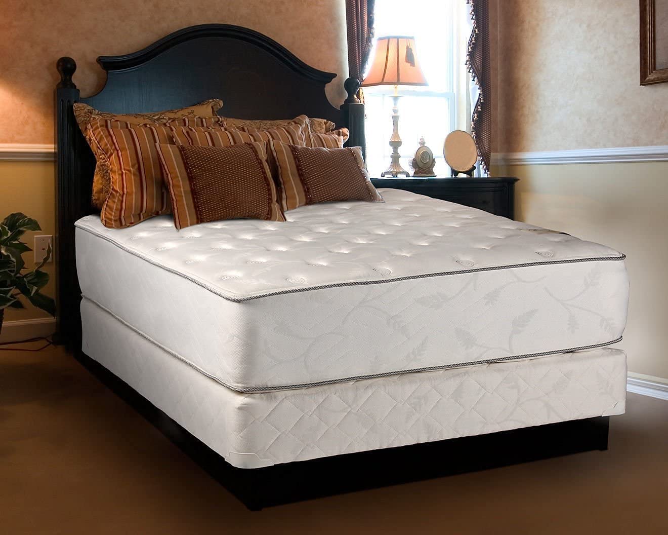 Premium Double-Sided Orthopedic Mattress Set with Metal Bed Frame - for Spine Support & Lasting Comfort in Bedroom