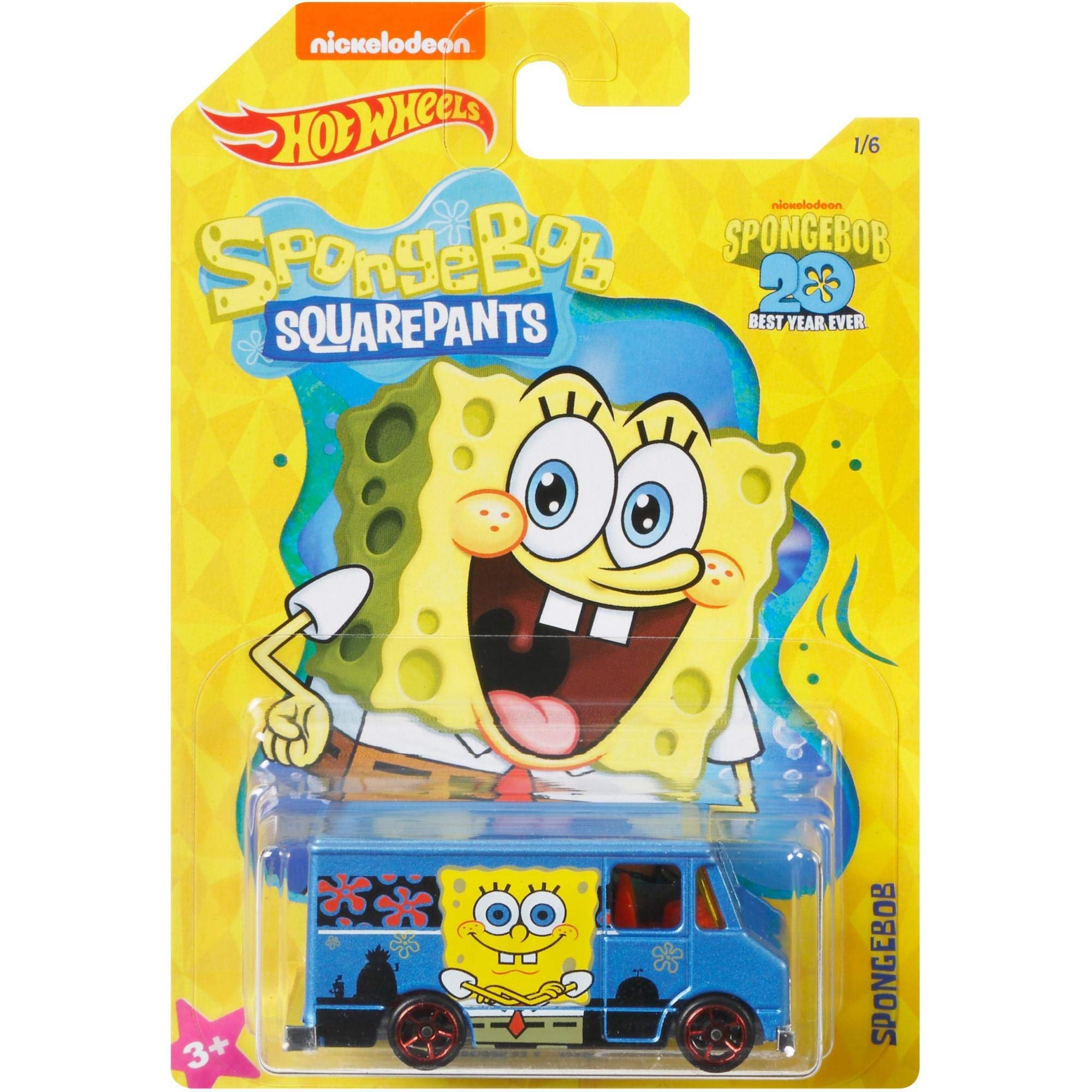 Hot Wheels Spongebob Combat Medic 1/6 Scale Die-Cast Car - Blue Collectible Toy for Kids & Adults | Perfect for Display, Play & Gift Giving