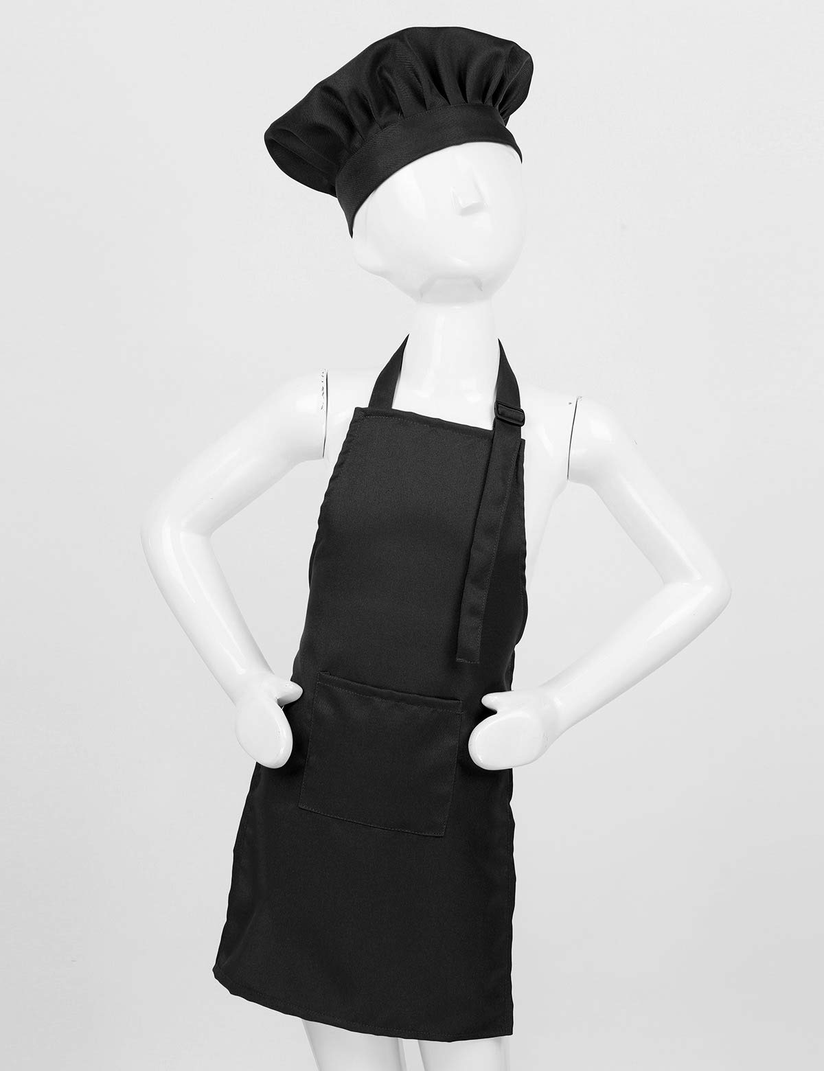 **Mufeng Kids Chef Costume Set - Cooking Apron & Hat for Baking, Pretend Play, Halloween Dress Up - Perfect for Role Play, Birthday Parties, and Kitchen Fun**