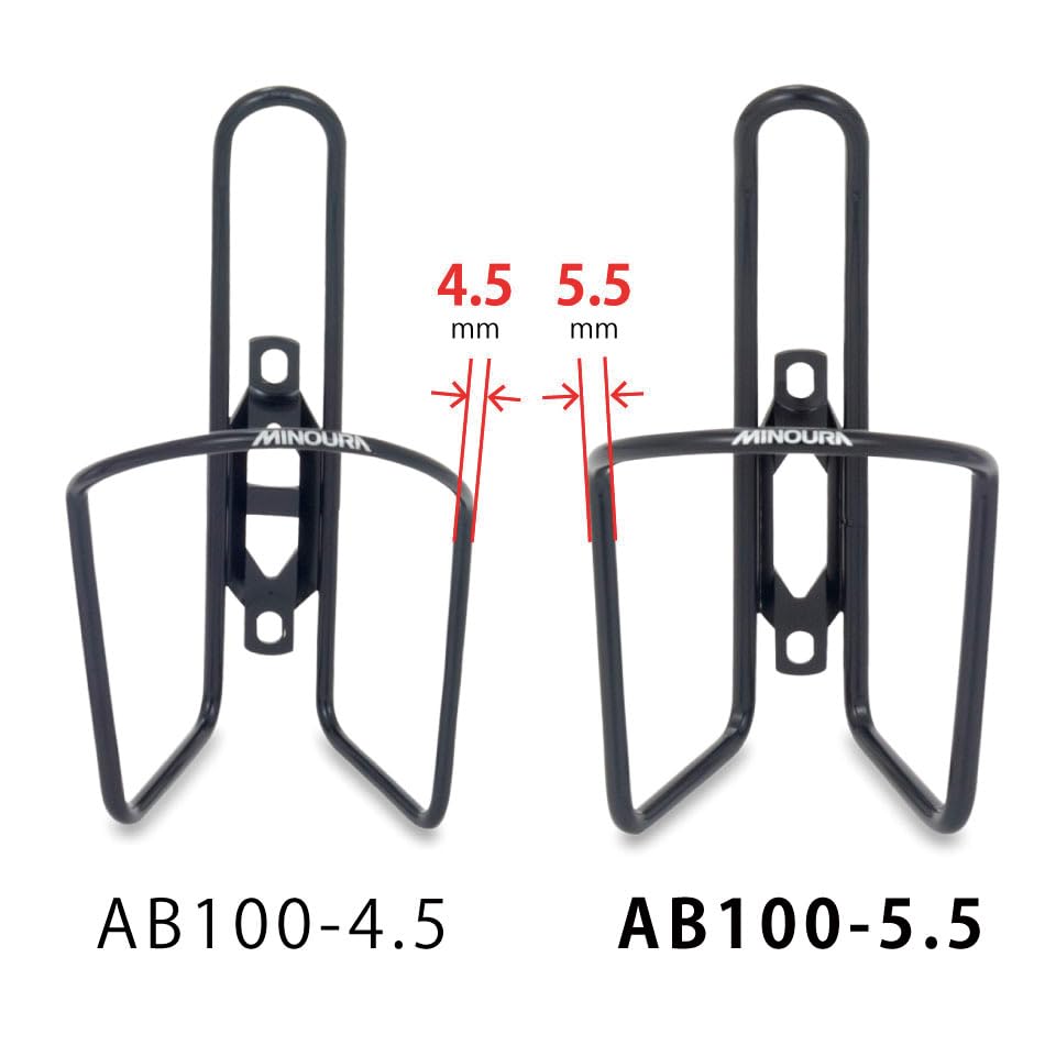 MINOURA AB100-4.5 Premium Aluminum Bike Water Bottle Cage - Chrome Plated, No Bolts Required - Lightweight & Durable Cycling Accessory for Road Bikes, Mountain Bikes & Commuter Bikes