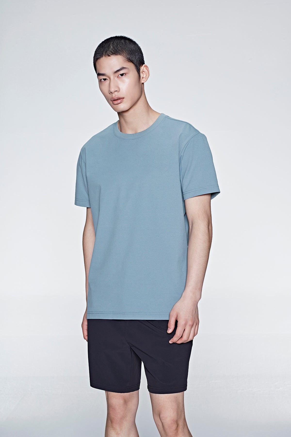 Basic Stretch Slim Fit Short Sleeve T-Shirt for Men - Comfortable Casual Wear for Everyday Outfits, Gym, and Outdoor Activities