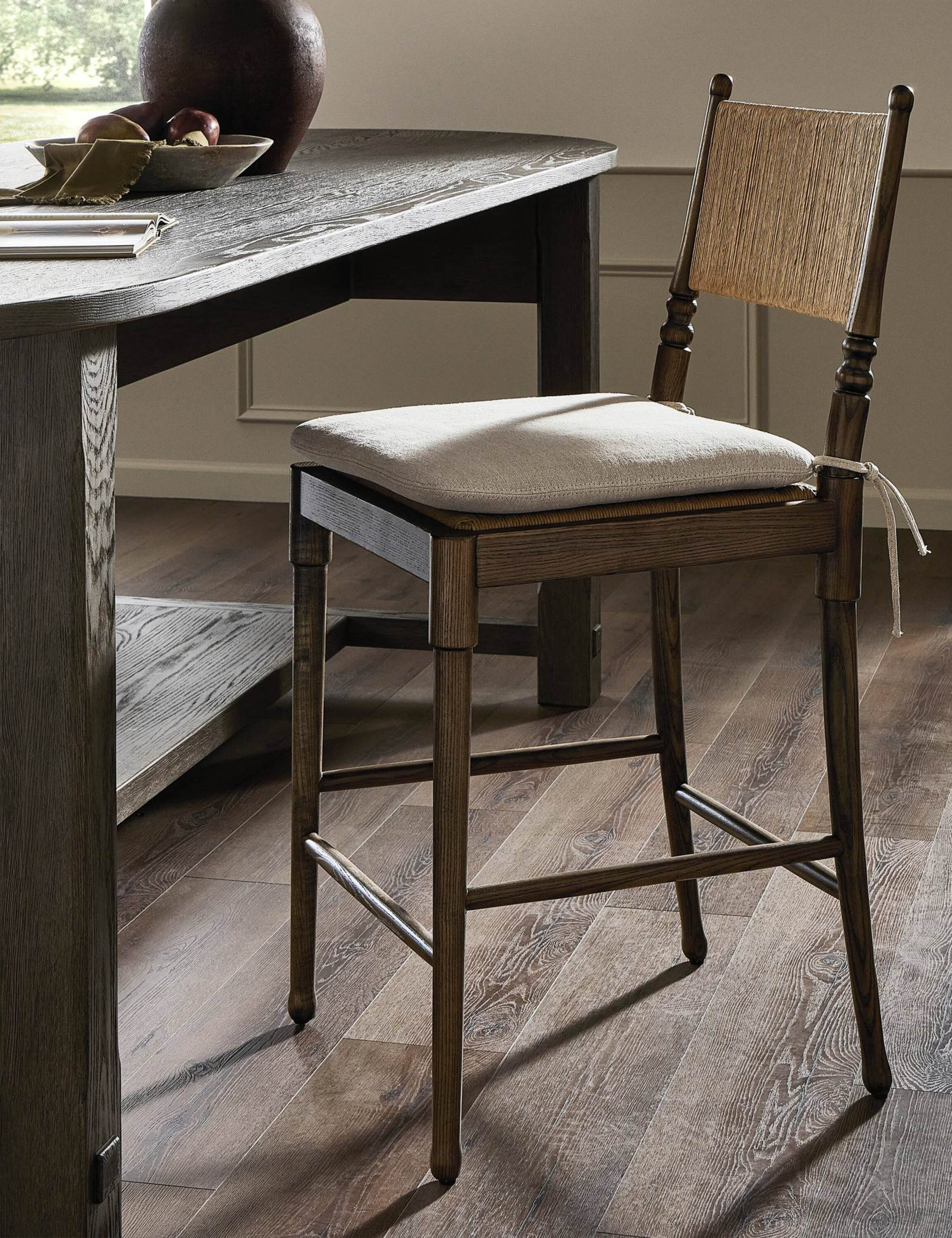 Fayth Bar and Counter Stool by Amber Lewis x Four Hands - Modern Kitchen & Dining Stools for Home Bar, Breakfast Nook & Restaurant Use