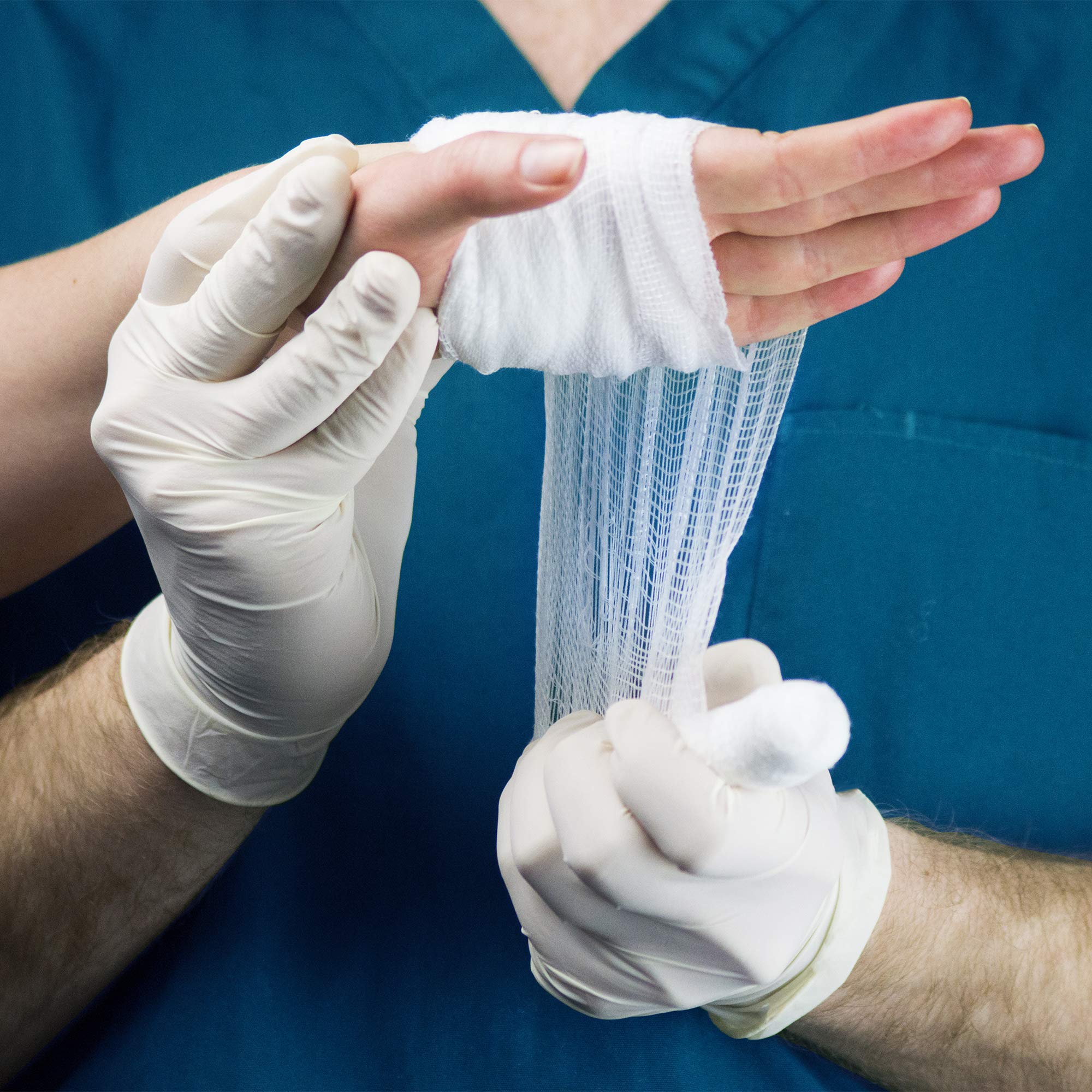 AMMEX White Latex Disposable Exam Gloves - 4 Mil Thick, Powder-Free, Food Safe, Textured Grip - Perfect for Medical, Dental, Food Handling & Home Cleaning