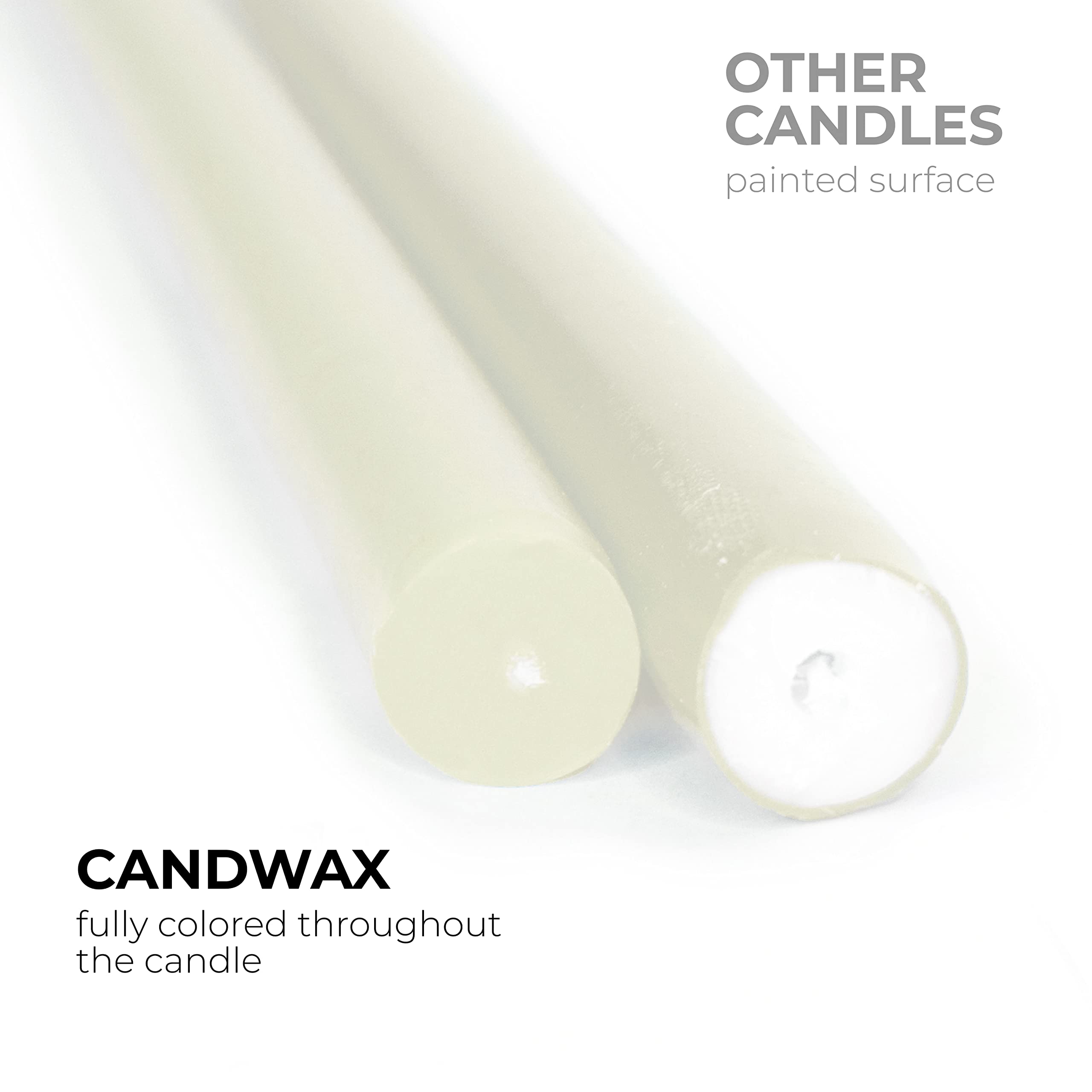 Ivory Taper Candles 12