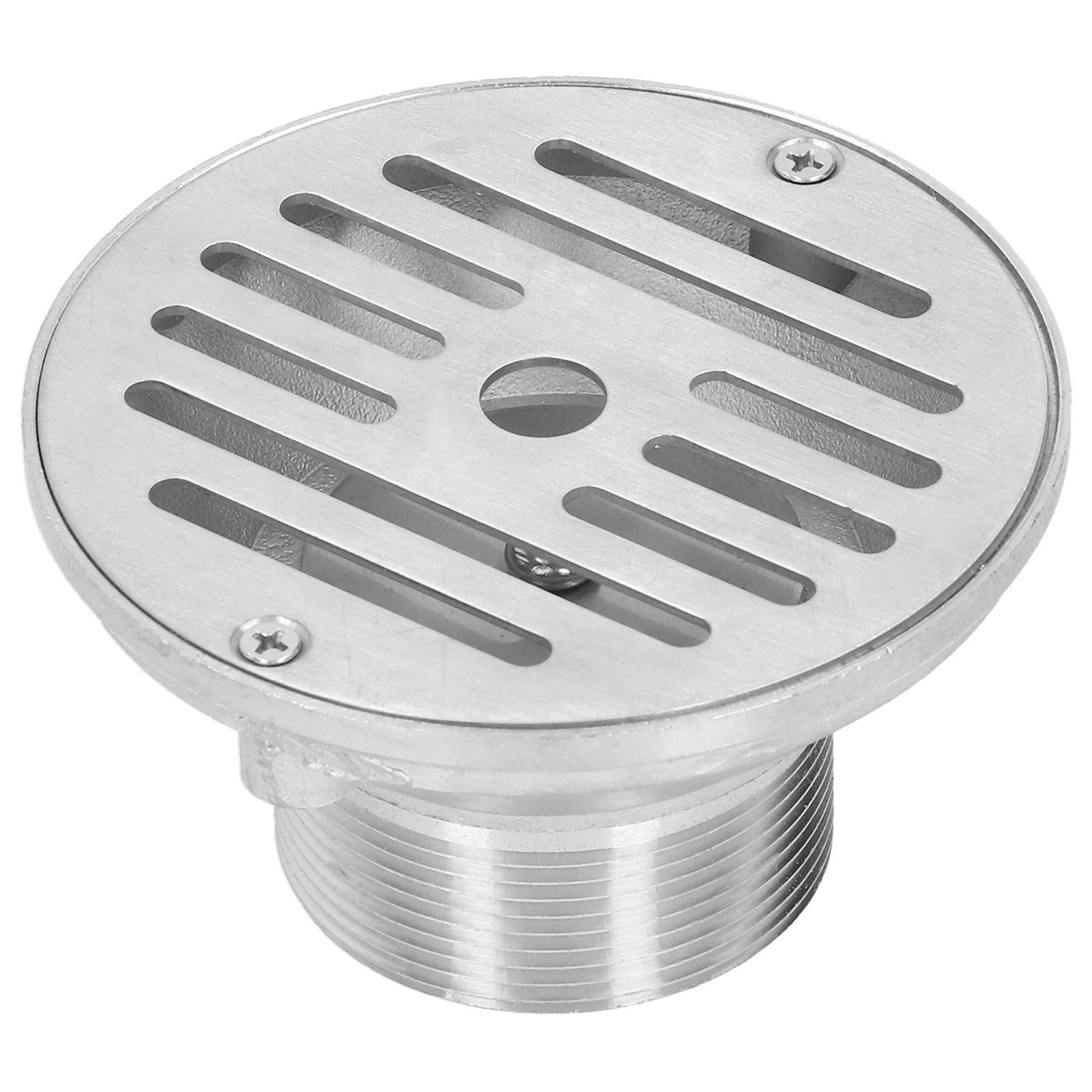 Swimming Pool Main Drain Cover - Stainless Steel Floor Drain with 2inch Male Thread, Water Overflow Outlet Protector & Drain Valve Insert - Ideal for Inground Pools, Spas, and Aquatic Centers