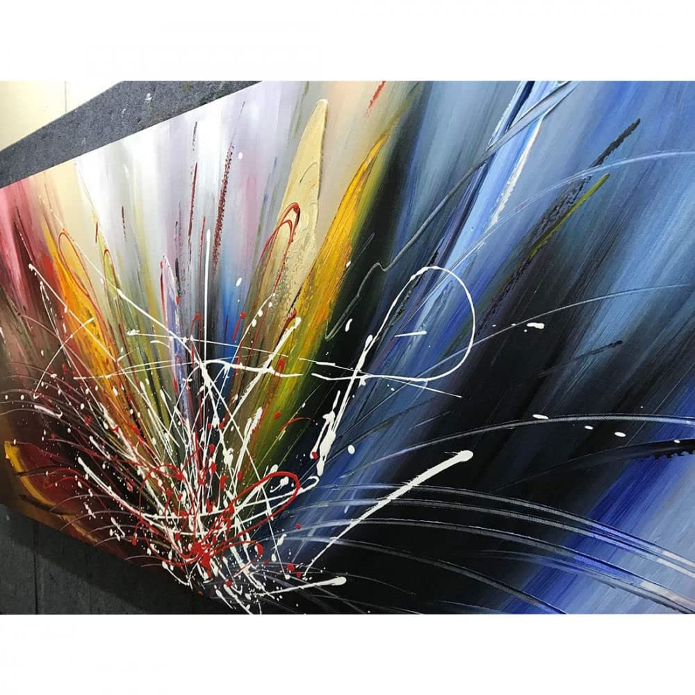 Tiancheng Art 24x48 Inch Hand-Painted Abstract Oil Painting on Canvas - Modern Contemporary Wall Art for Living Room, Bedroom & Office Decor - Ready to Hang Home Decoration - Perfect for Gifts & Interior Design