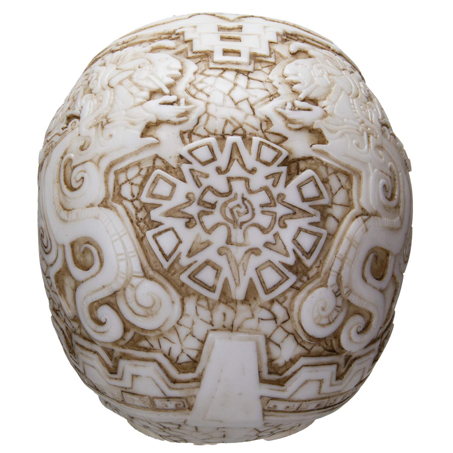 Aztec Skull LED Night Light with Dual USB Charging Ports - White Home Decor for Bedroom, Office & Gifts | Pacific Giftware