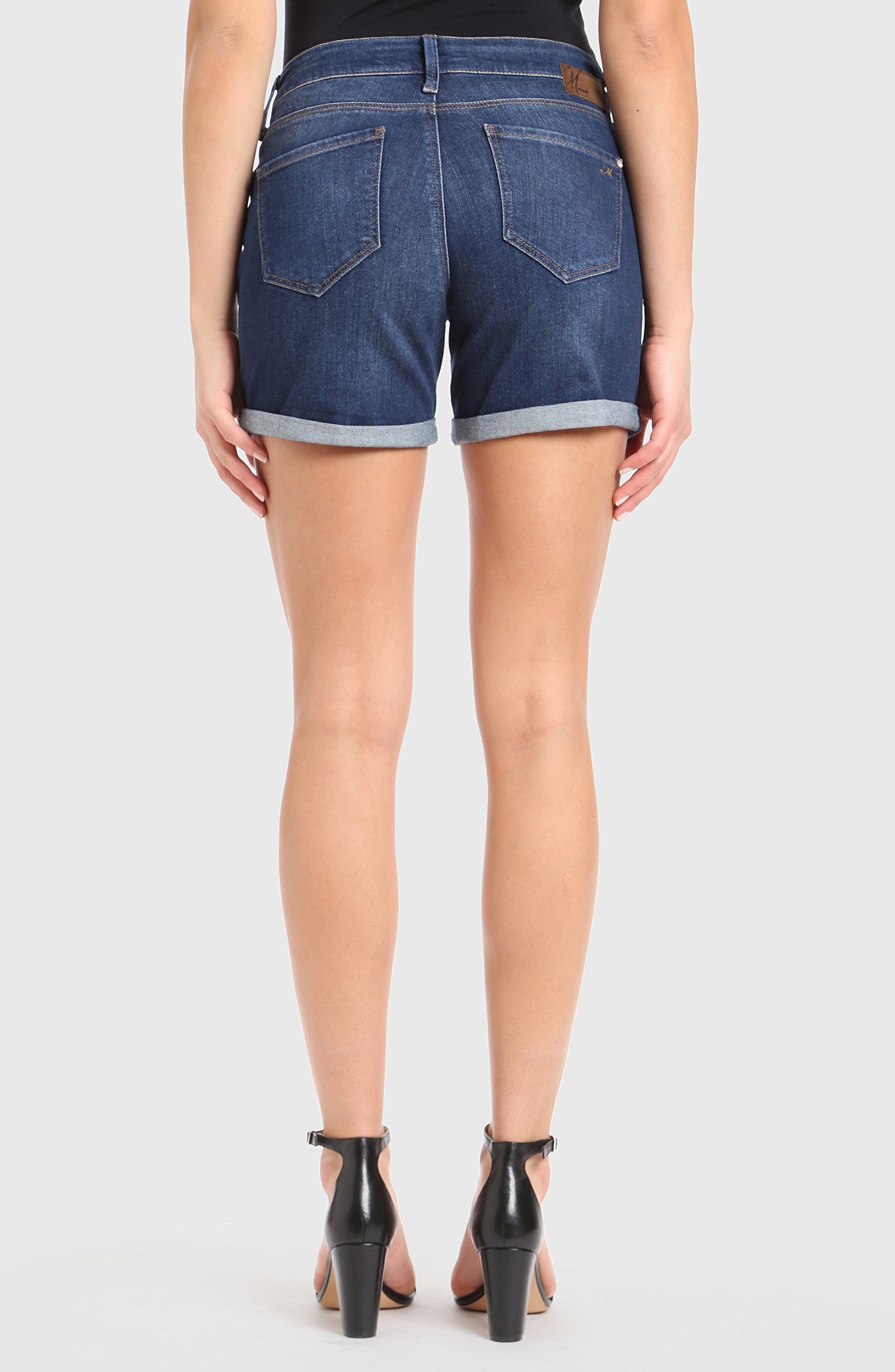 Mavi Women's Marla Mid-Rise Boyfriend Denim Shorts - Comfortable Distressed Denim Shorts for Women | Casual Summer Outfits, Beach Wear & Street Style Fashion