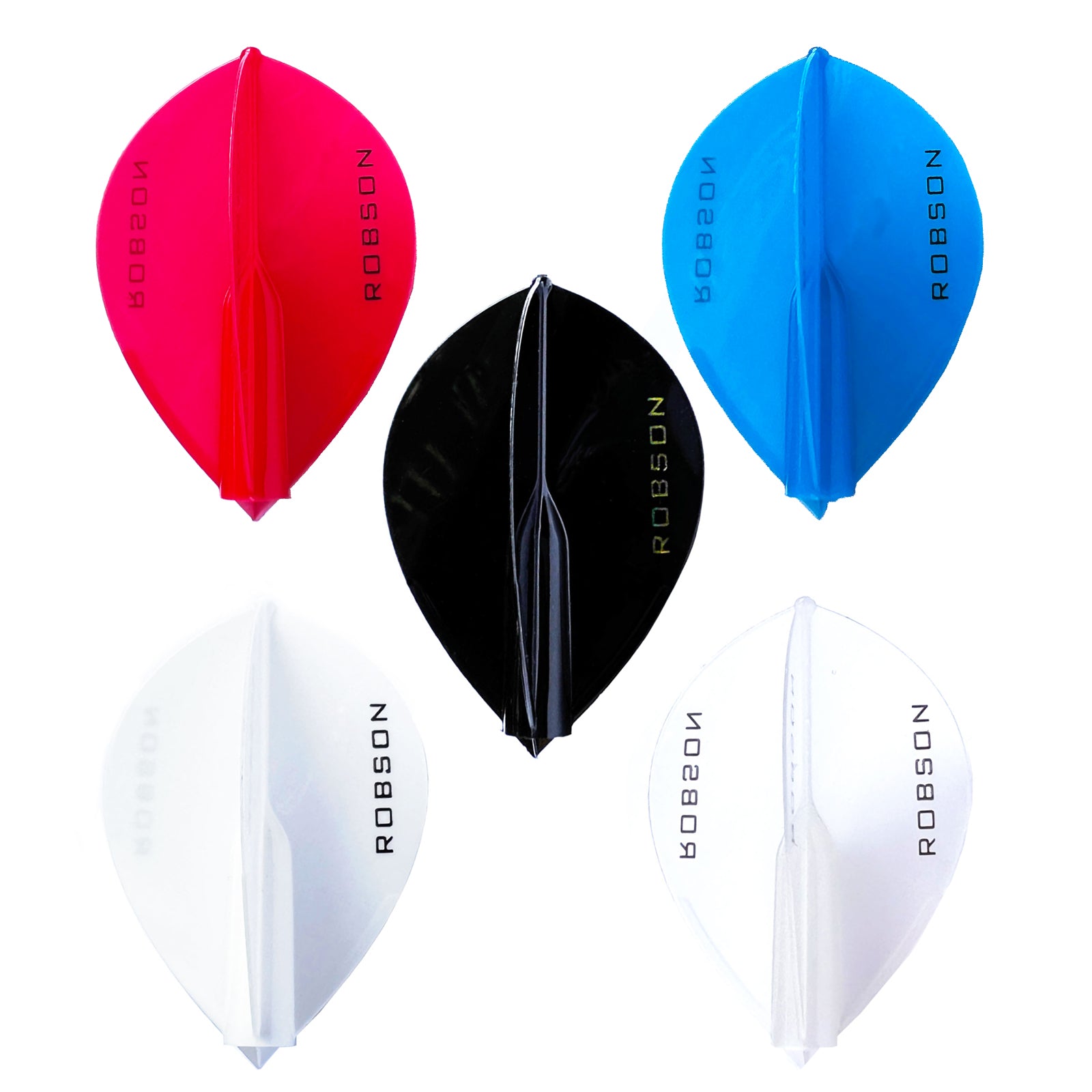 Robson Plus Dart Flights - Universal Fit Pear Shape Design for Steel Tip & Soft Tip Darts - Perfect for Professional Tournaments & Home Practice Games