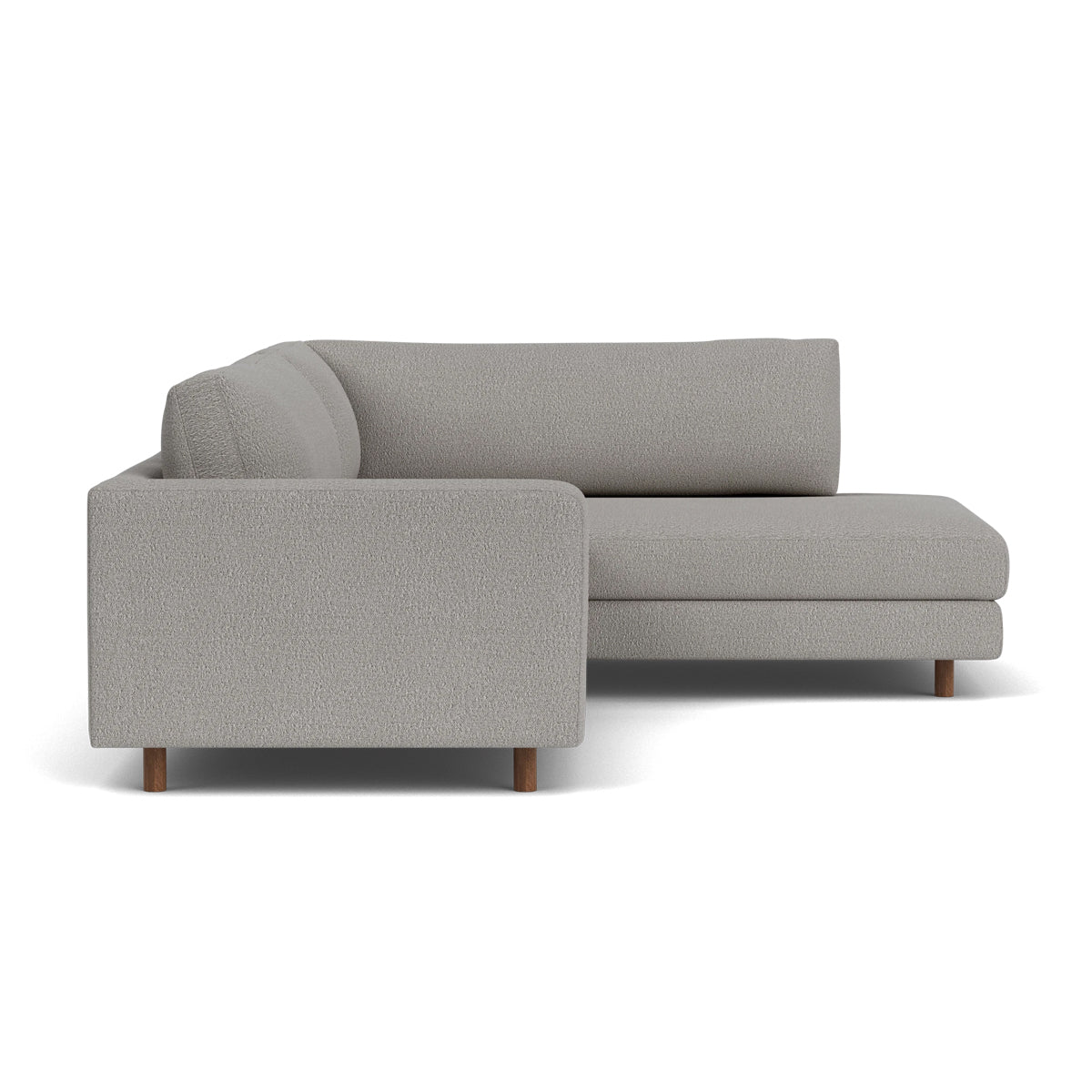 Douglas Boucle Right Corner Sofa - Modern L-Shaped Sectional Couch for Living Room, Lounge & Small Spaces - Soft Upholstered Fabric, Comfortable Seating for Home & Office
