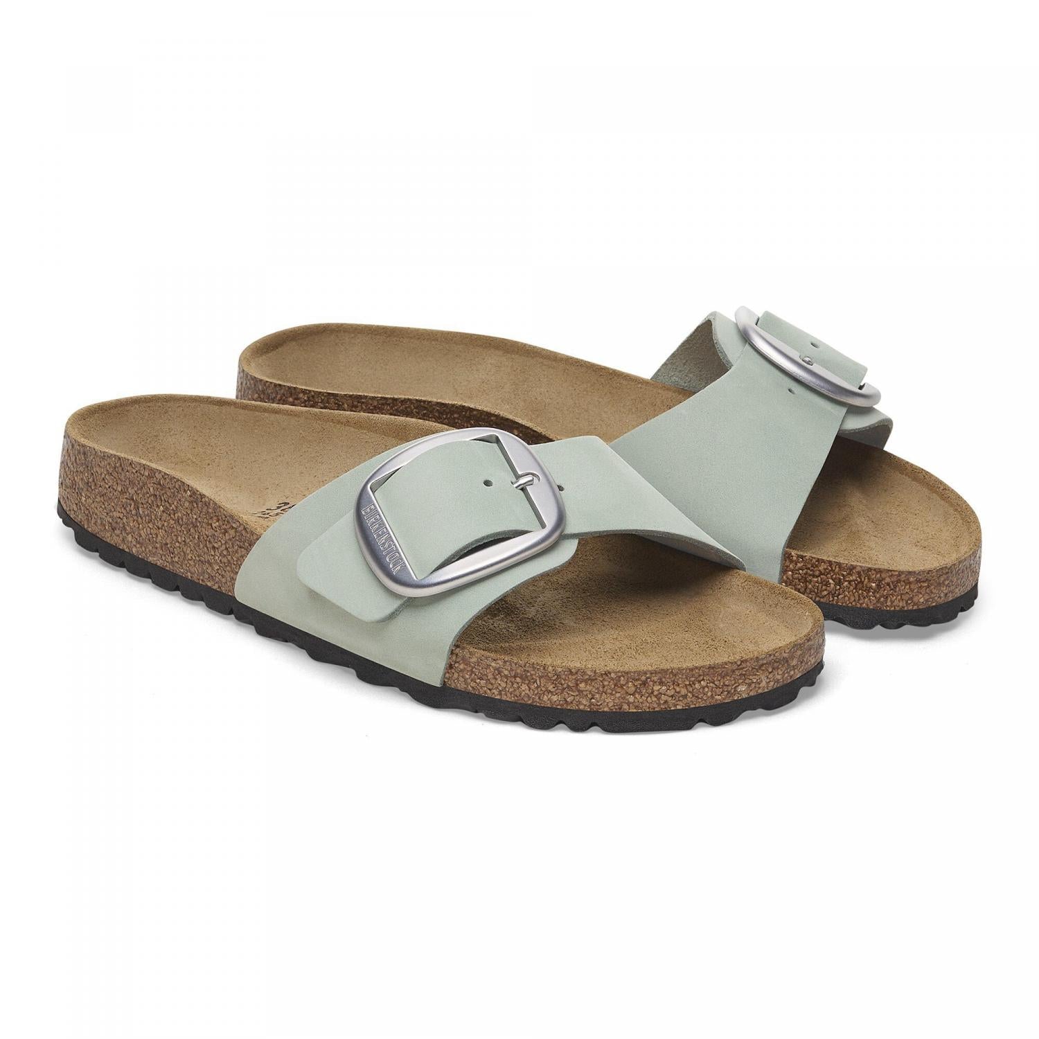 Madrid Big Buckle Sandals for Women - Comfortable Summer Slide Sandals with Adjustable Buckle | Perfect for Beach, Vacation & Casual Outfits