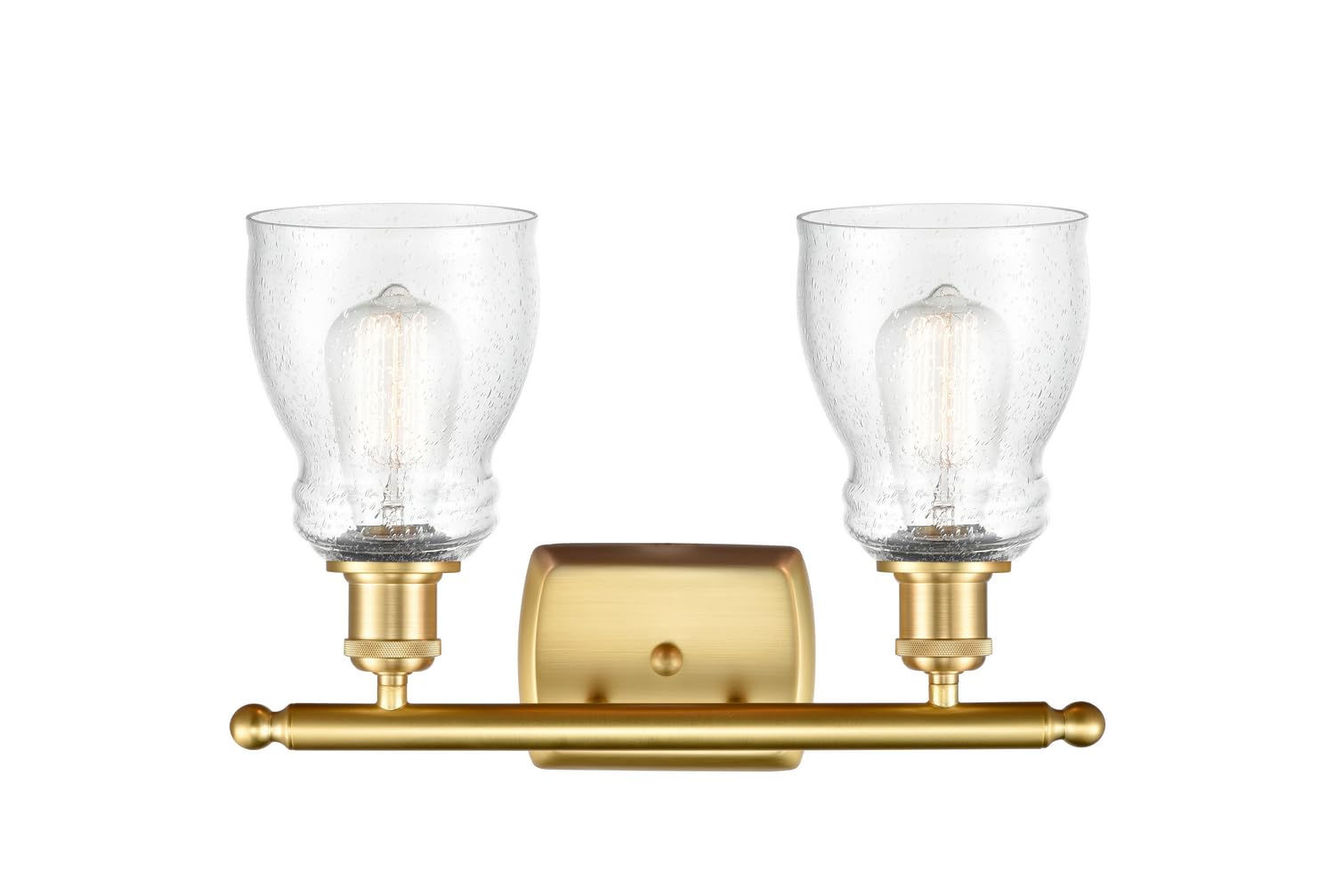 Ellery 2-Light LED Bathroom Vanity Light Fixture - 516-2W-SG-G394 - Modern Sconce for Bathroom Mirror Lighting, Perfect for Home Renovation & Spa-Style Decor