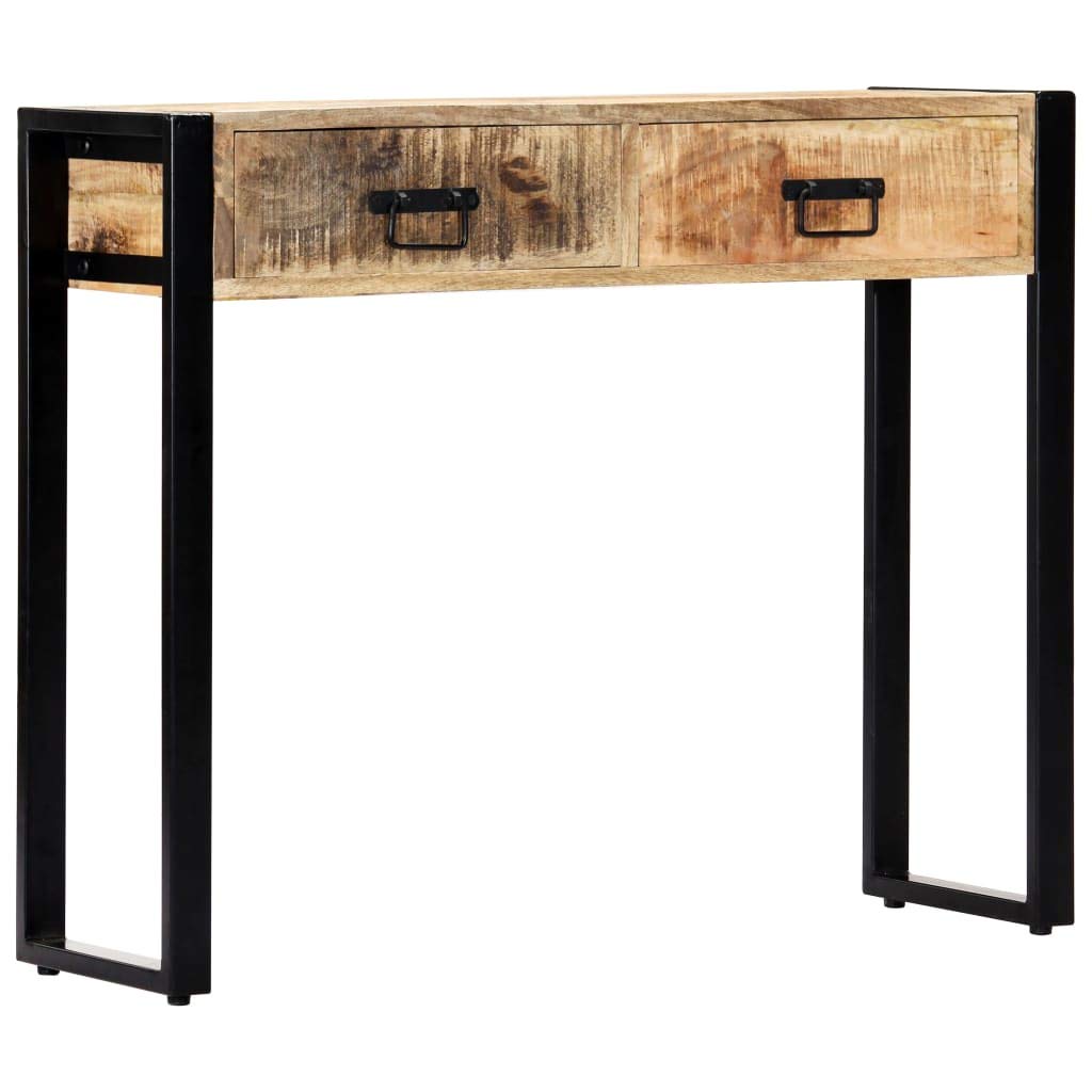 Vintage Console Table with 2 Drawers - 35.4