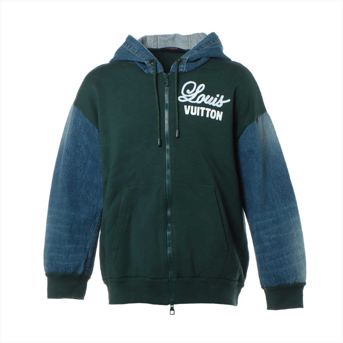 Louis Vuitton Hybrid Hoodie Denim Jacket - Stylish Designer Streetwear for Men & Women | Perfect for Casual Outfits, Urban Fashion & Luxury Street Style
