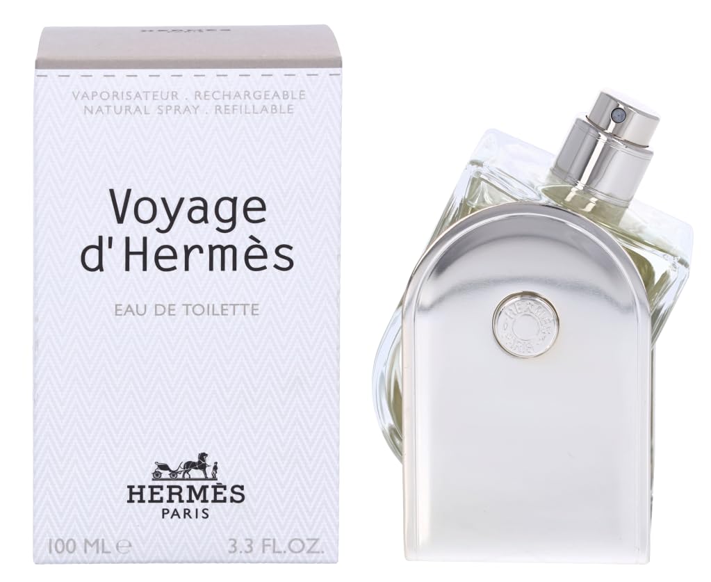 Voyage D'Hermes Eau de Toilette Refillable Spray for Men & Women - 3.3 oz Unisex Perfume | Travel, Date Night & Everyday Luxury Fragrance