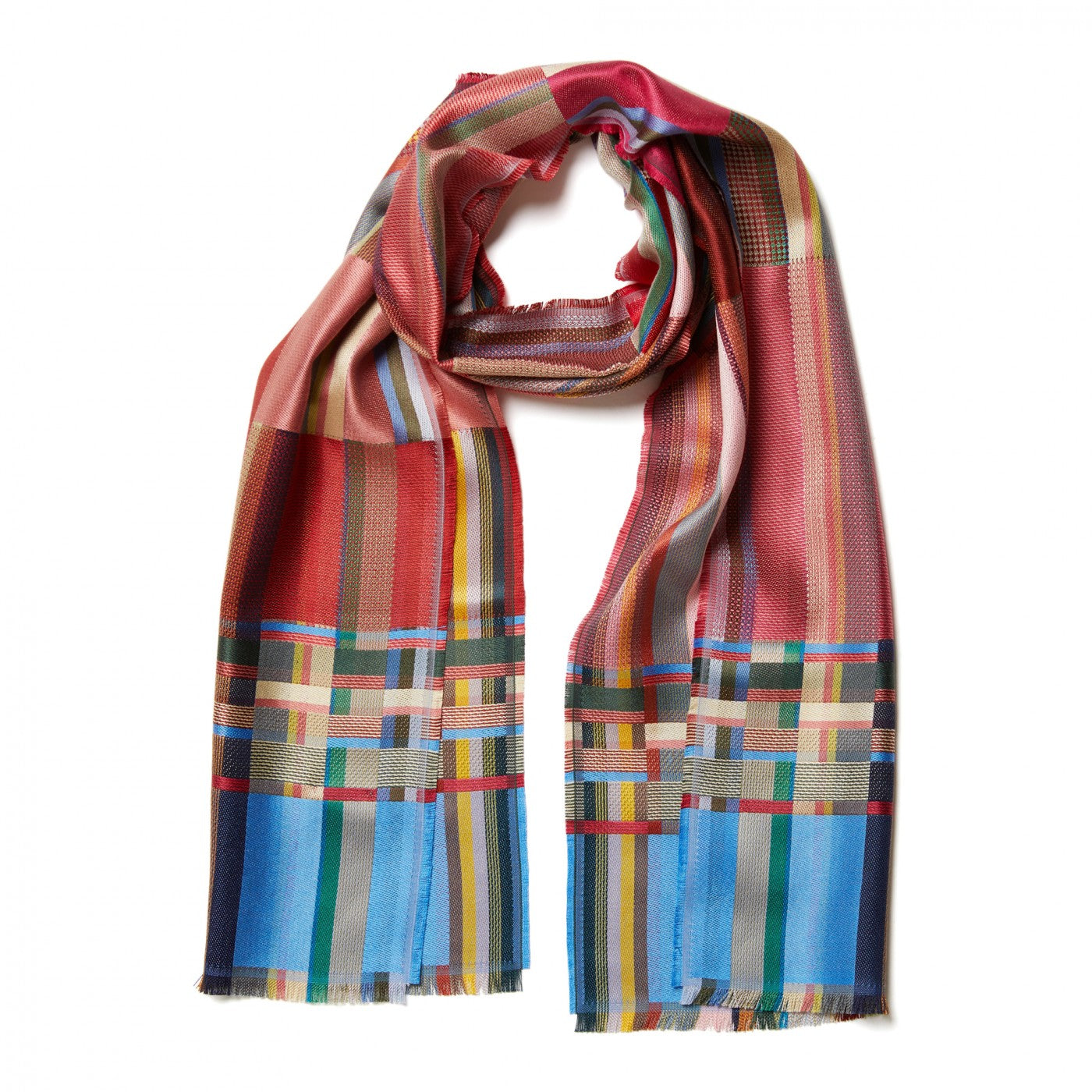 Wallace Sewell Walpole Plum Red/Purple Silk Scarves - Elegant & Luxurious Fashion Accessory for Women, Perfect for Gifts, Parties & Special Occasions
