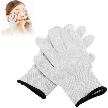 1 Pair Conductive Pulse Electrode Massage Gloves for Pain Relief - Reusable TENS Therapy Gloves for Muscle Recovery, Arthritis & Physiotherapy - Perfect for Home Use, Gym Recovery & Physical Therapy Sessions