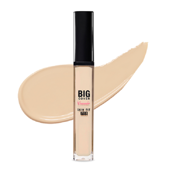 Etude House Big Cover Skin Fit Concealer Pro - Full Coverage, Long Lasting, Waterproof Concealer for Dark Circles, Blemishes & Acne - Perfect for Everyday Makeup & Photo Shoots