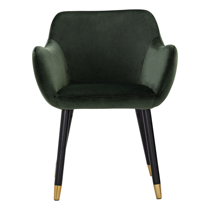 AILIN Modern Armchair Chair - Olive Green & Black Upholstered Living Room Accent Chair for Home, Office, or Lounge Comfort