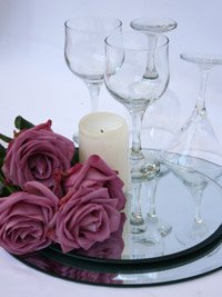 6 Pack Shatterproof Acrylic Round Mirrors - 6 Inch Decorative Centerpiece for Home, Wedding, Party & Event Decor - Safe & Durable Wall or Tabletop Mirror
