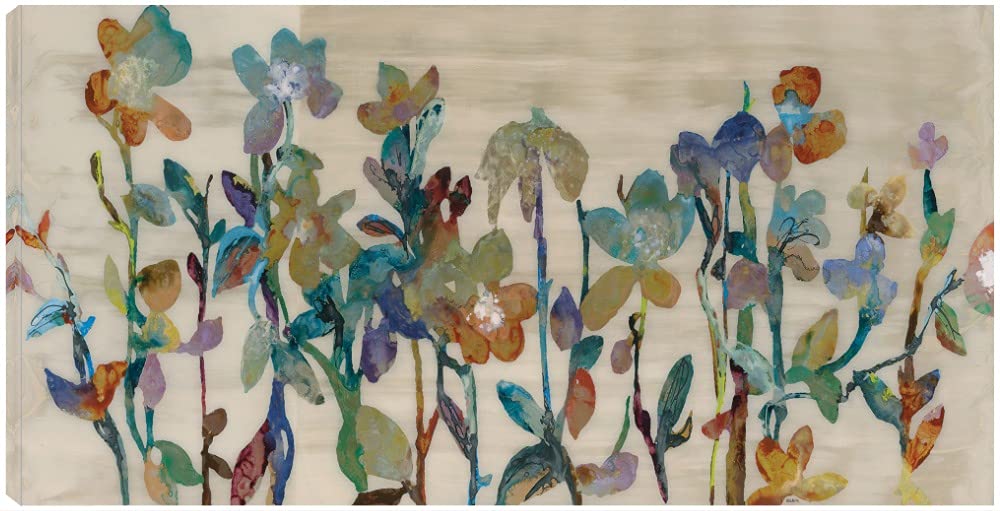 Premium Fine Art Canvas Wall Decor by Artist Hollack - Modern Abstract Nectar Painting for Living Room, Bedroom, Office & More - Ready to Hang 40x21 Inches - Perfect for Home Decor, Housewarming Gifts & Interior Design