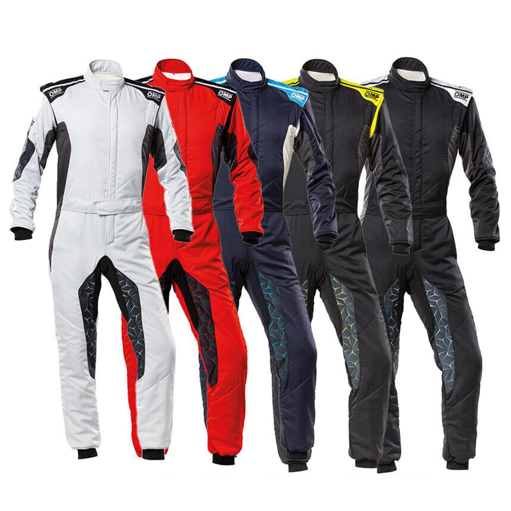 OMP Men's Tecnica Hybrid Overall F IA 8856-2018 Gray/Black - Flame Resistant Workwear for Mechanics & Industrial Safety