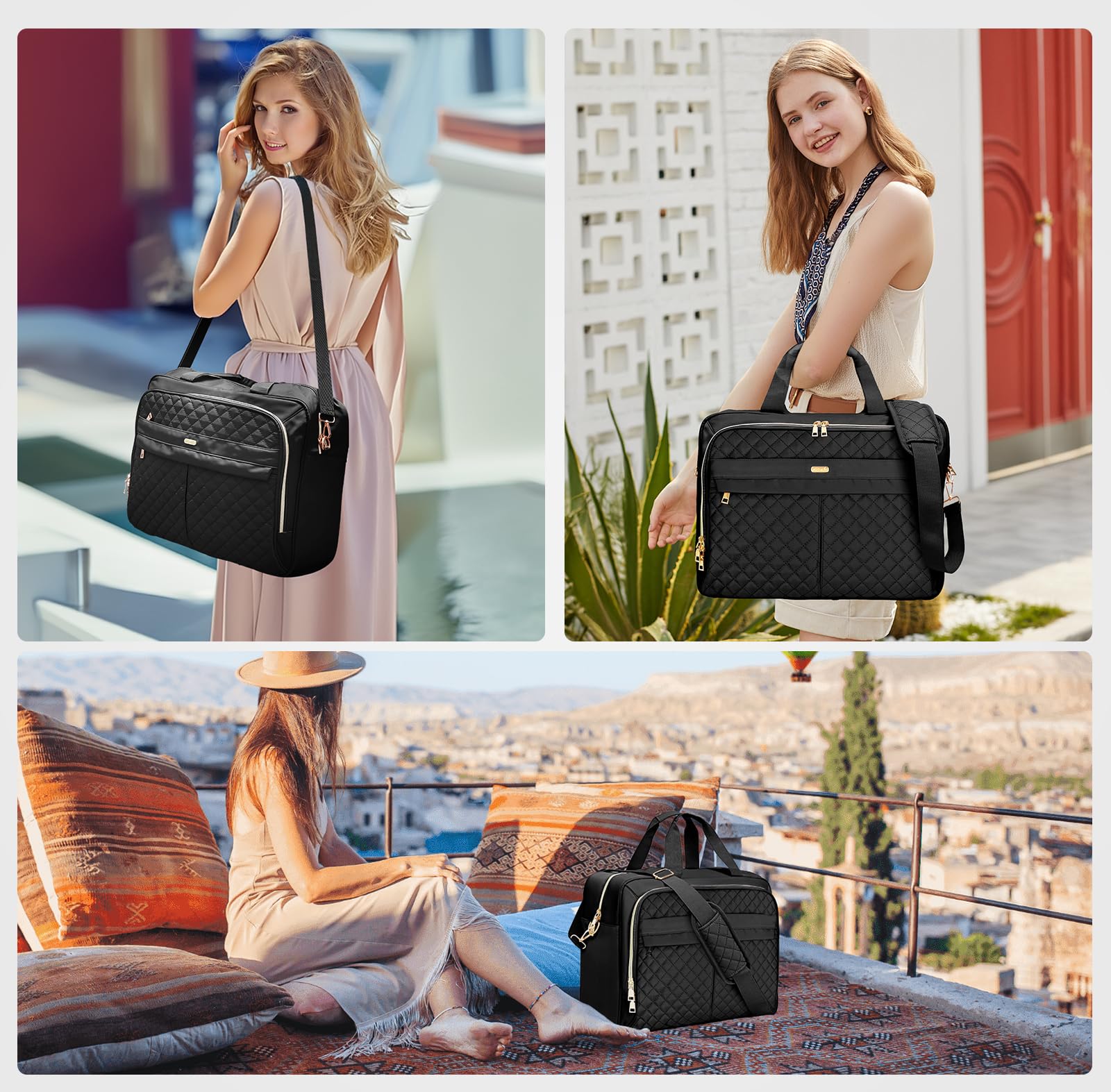 Stylish 17 Inch Laptop Bag for Women - Large Professional Briefcase & Messenger Bag for Work, Office, Business Travel | Perfect for Commuting, Business Trips & Daily Office Use