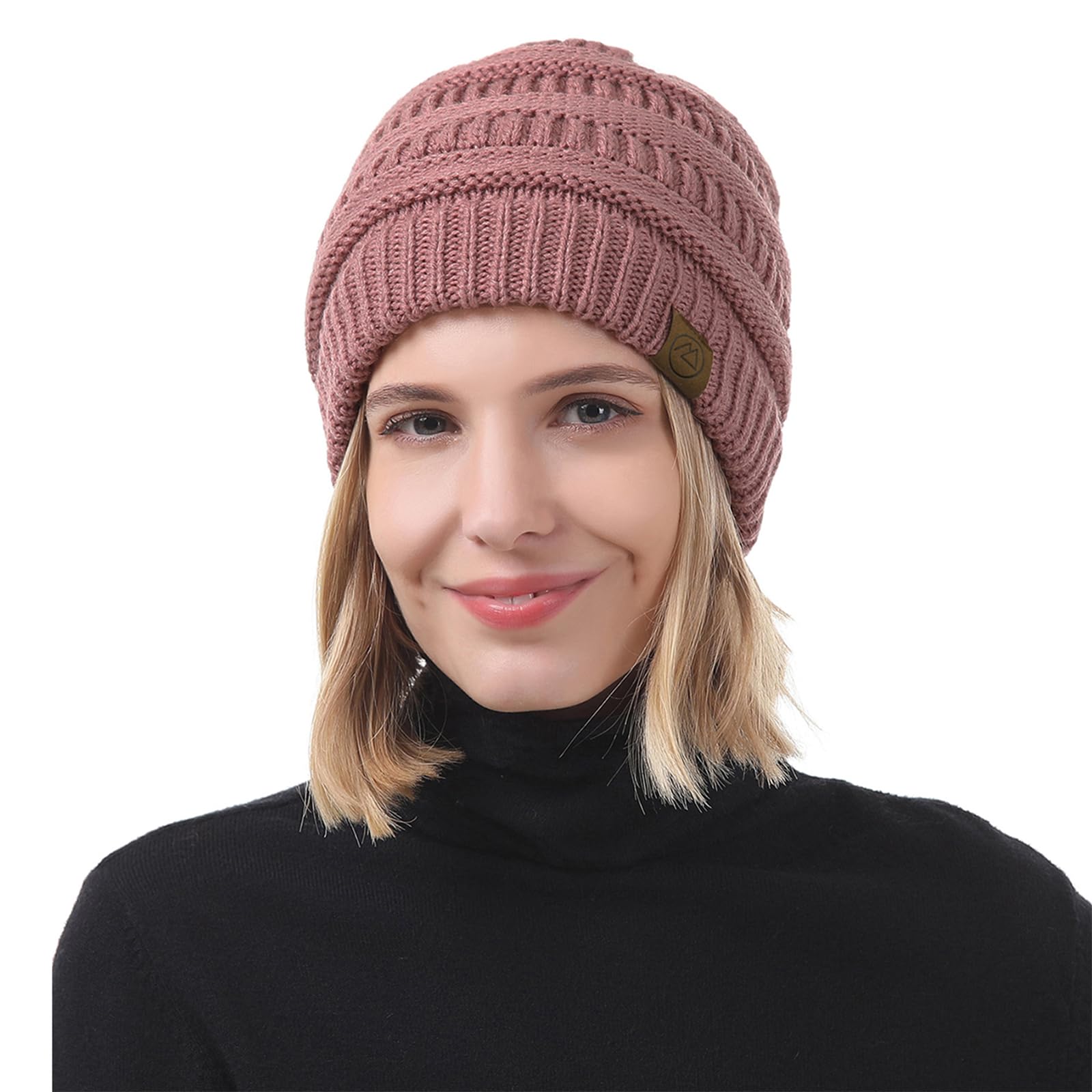 4 Pack Women's Winter Knit Beanie Hats - Chunky Slouchy Warm Caps for Cold Weather | American Fashion Trends | Perfect for Skiing, Snowboarding & Outdoor Activities