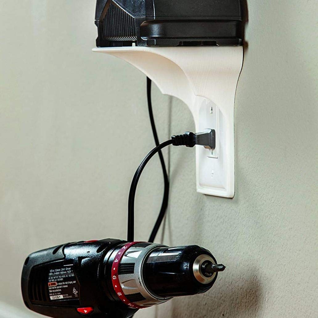 Wall Mount Phone Holder - Kitchen & Bathroom Storage Rack for Home Organization