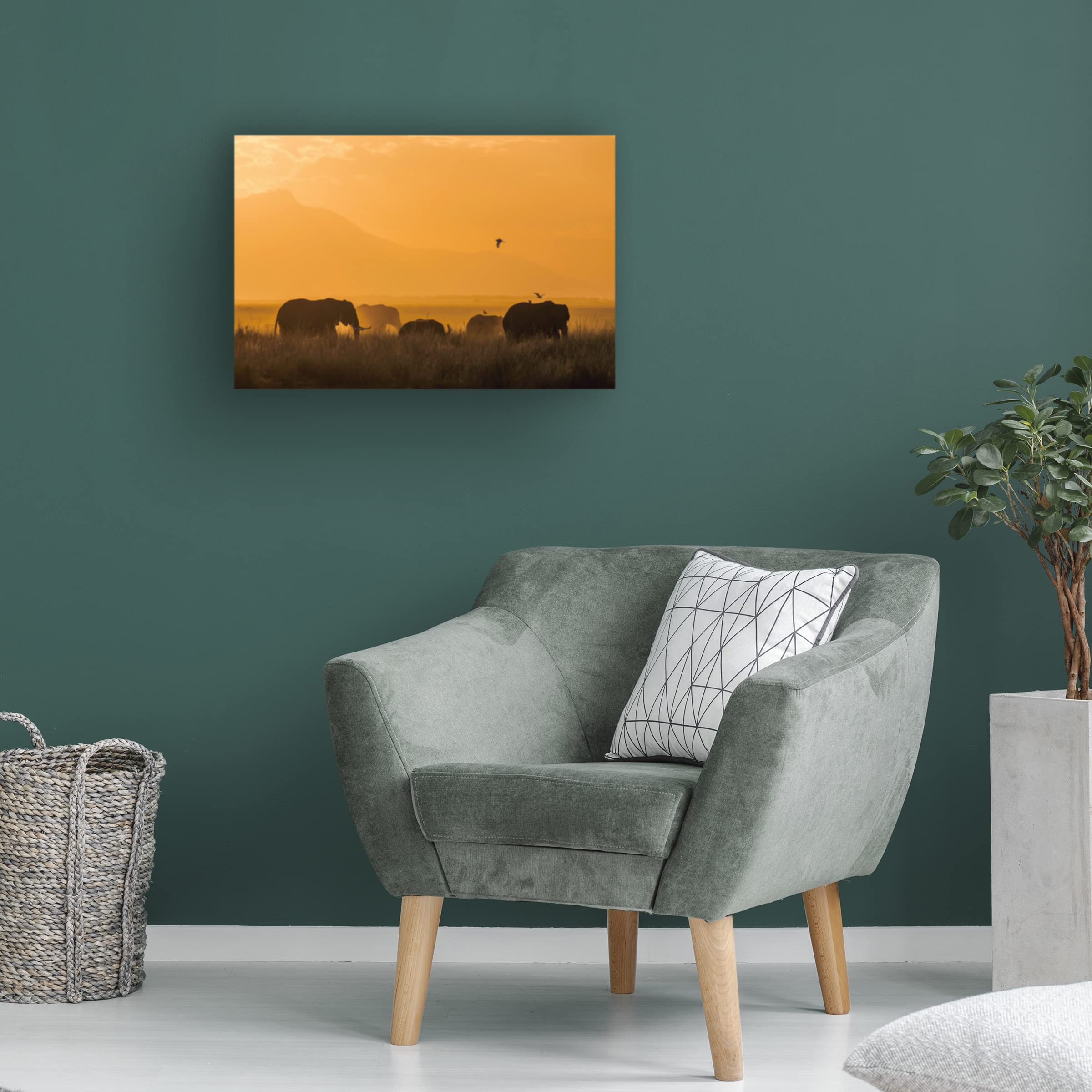 Trademark Fine Art 'Peace' Canvas Wall Art by Young Feng - Modern Home Decor for Living Room, Bedroom & Office