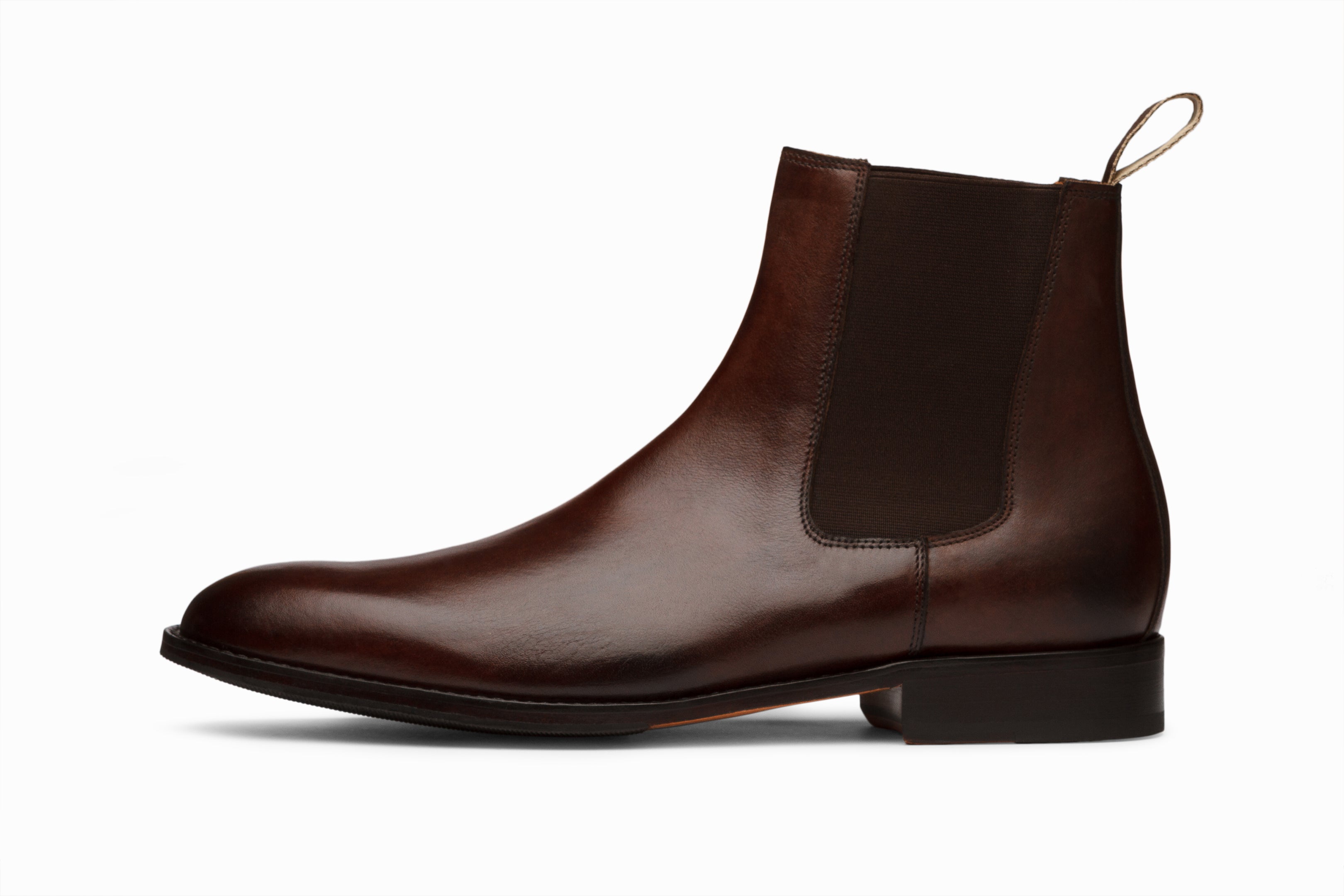 Men's Chelsea Boots Dark Brown Leather Ankle Boots - Comfortable & Stylish for Casual, Work & Outdoor Wear