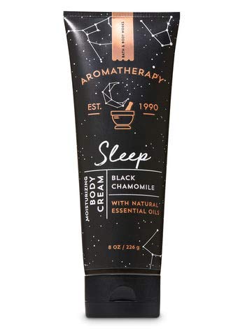 Bath & Body Works Aromatherapy BLACK CHAMOMILE Body Cream 8 oz (226g) - Moisturizing & Relaxing Chamomile Scented Lotion for Dry Skin Care, Perfect for Nighttime Relaxation & Stress Relief
