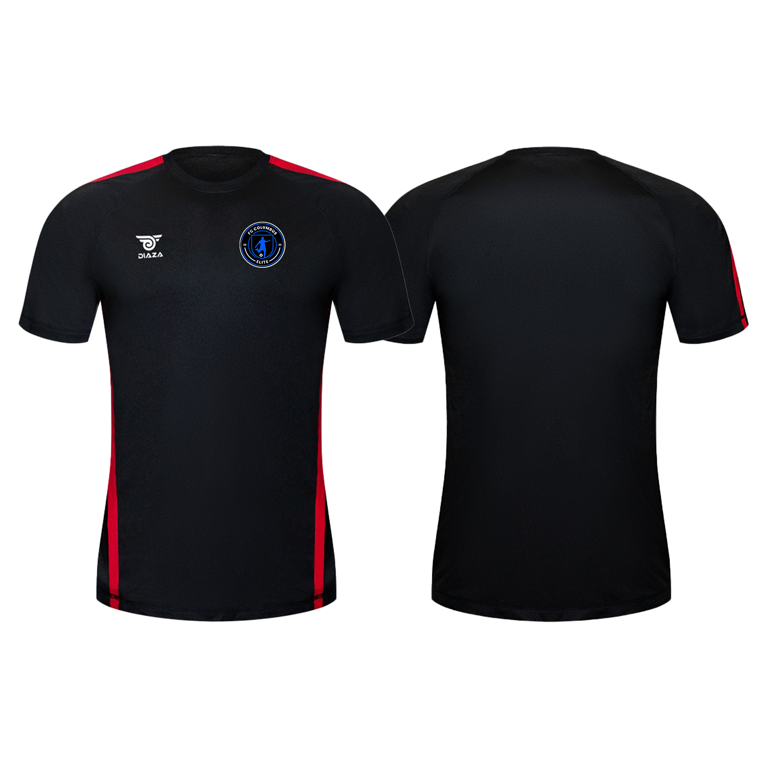 FC Columbus City Training Jersey - Black & Red Soccer Shirt for Men - Perfect for Soccer Practice, Training, and Fan Support