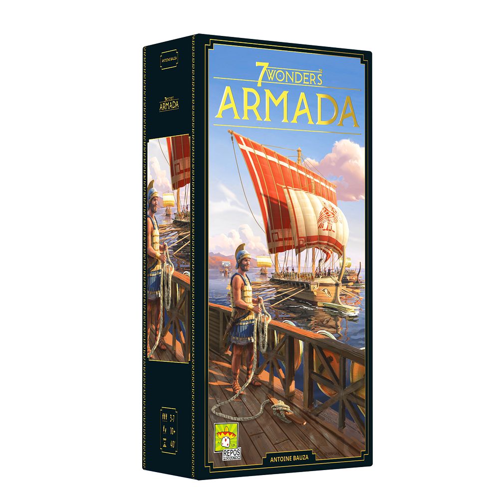 7 Wonders: Armada Expansion Board Game - Strategic Naval Warfare Card Game for Adults & Teens - Perfect for Game Nights, Family Gatherings & Strategy Lovers