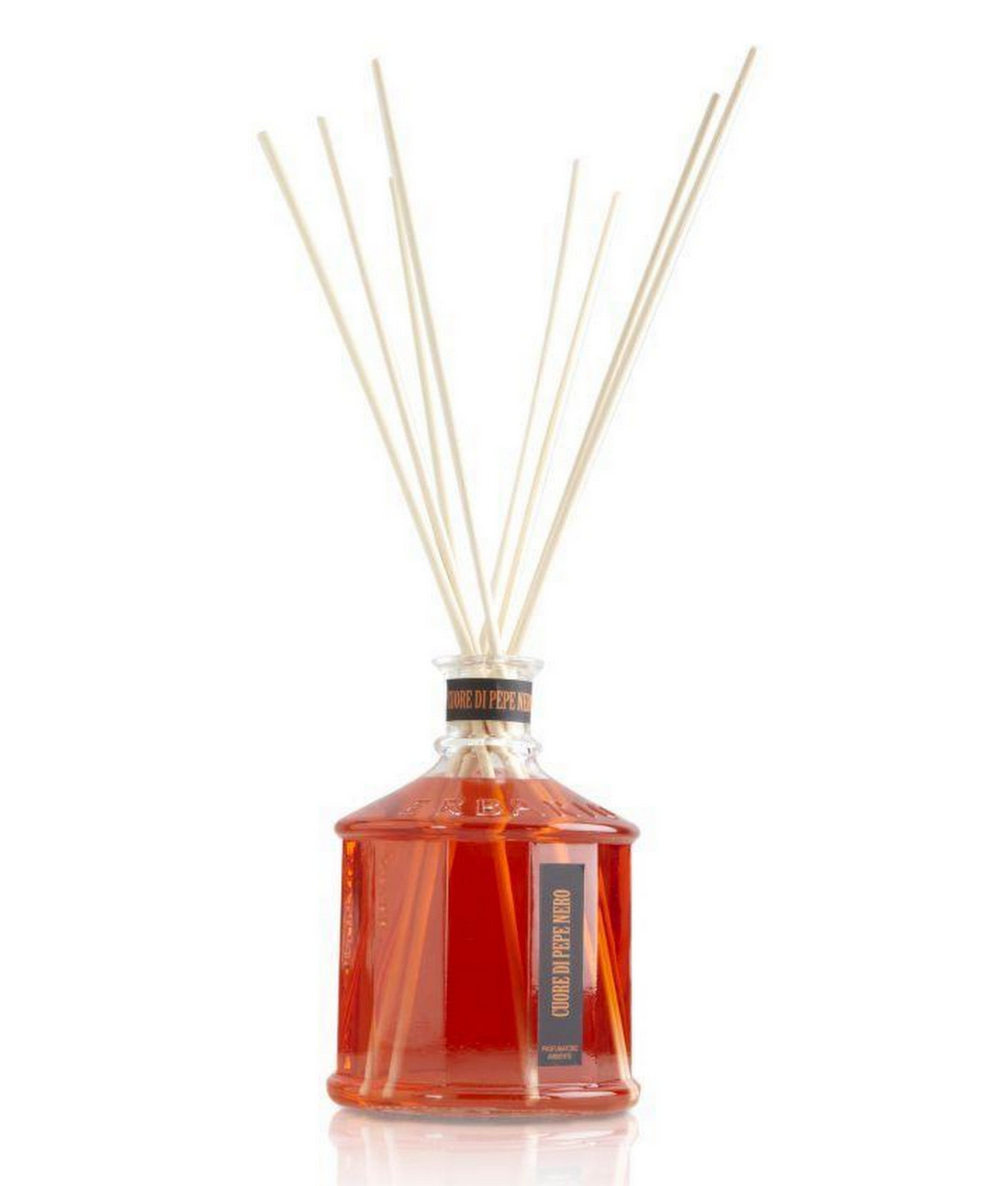 Erbario Toscano Black Pepper Home Fragrance Diffuser 100ml - Aromatic Essential Oil Reed Diffuser for Living Room, Bedroom & Office Decor