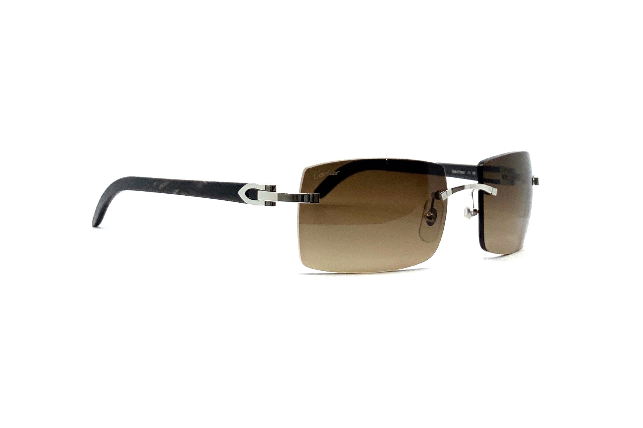 Cartier C Décor CT0024RS Buffalo Horn Sunglasses - Luxury Designer Shades for Men & Women - Perfect for Outdoor Activities, Travel & Fashion Accessories