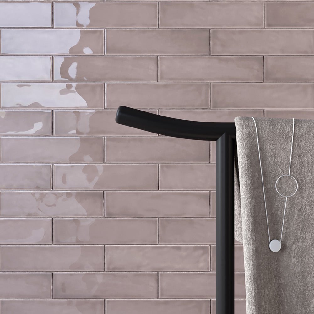 3 x 12 Inch Teramoda Petal Pink Glossy Pressed Glazed Ceramic Tile - Perfect for Kitchen Backsplash, Bathroom Walls & Flooring