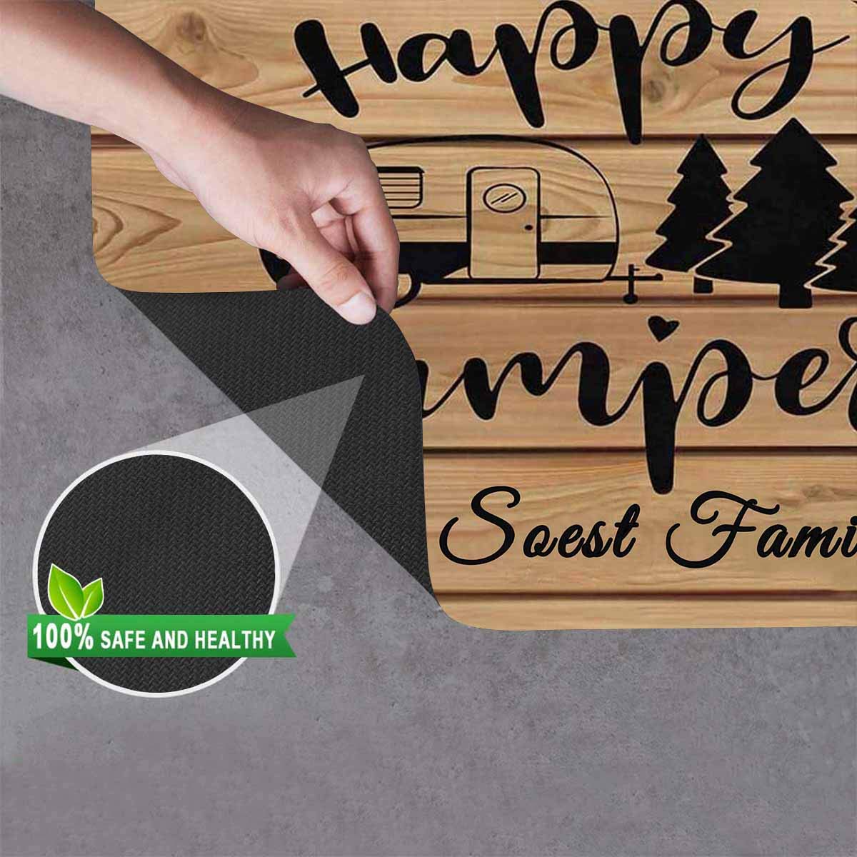Custom Camper Door Mat - Personalized 'Life is Better at The Campsite' Welcome Doormat 24x16 Inch - Perfect for RV, Trailer & Cabin Entryway Decor
