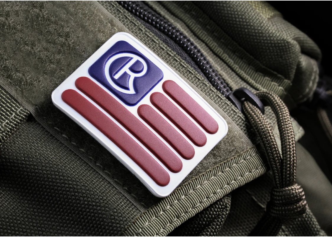 Chris Reeve CRK 2002 CR Flag Velcro Patch - Premium Military Morale Patch for Tactical Gear, Hats & Backpacks - Perfect for Outdoor, Airsoft & Military Enthusiasts
