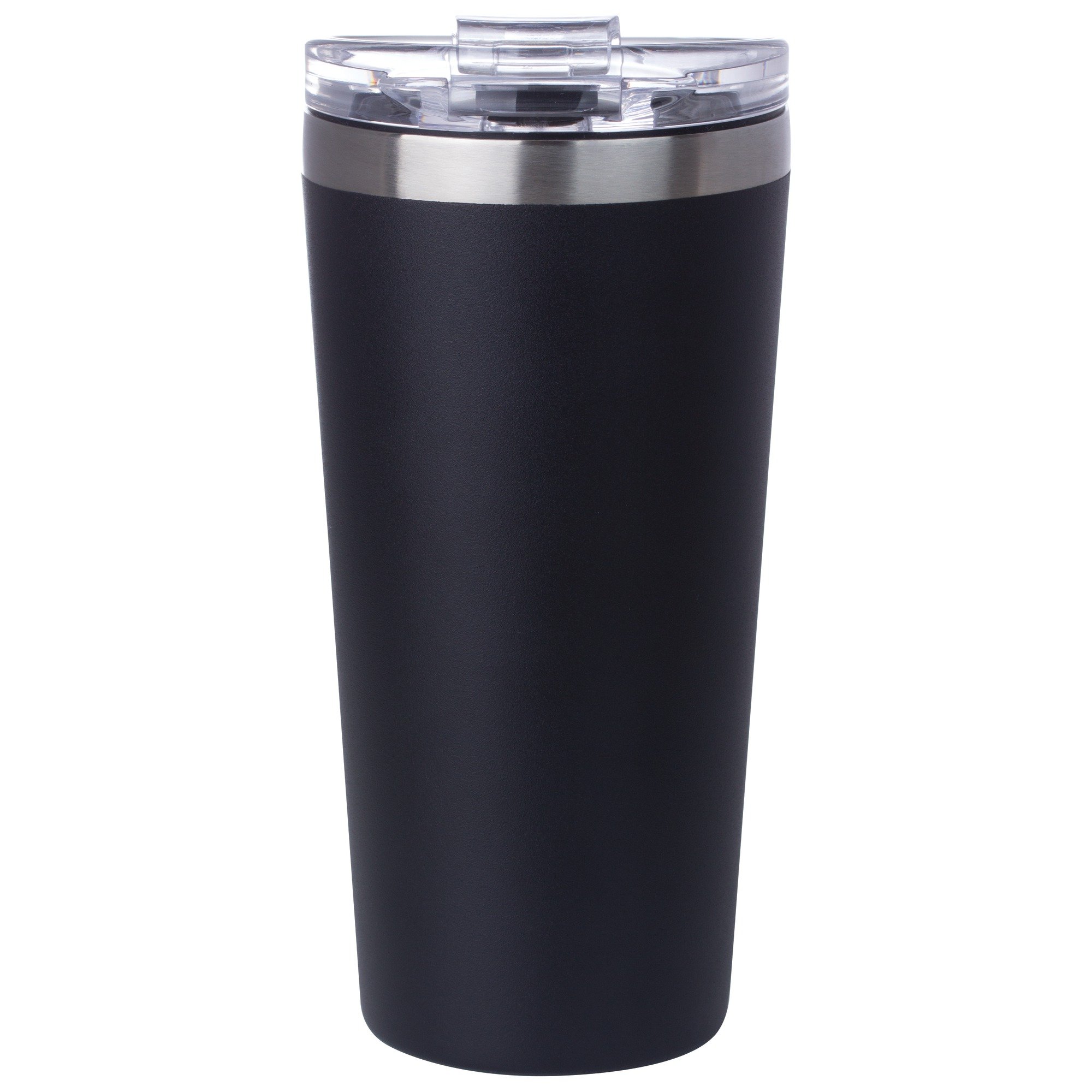 X-Pac 16oz Stainless Steel Double Wall Vacuum Insulated Tumbler - Black - Keeps Drinks Hot or Cold for Hours - Perfect for Coffee, Tea, Water & Outdoor Activities