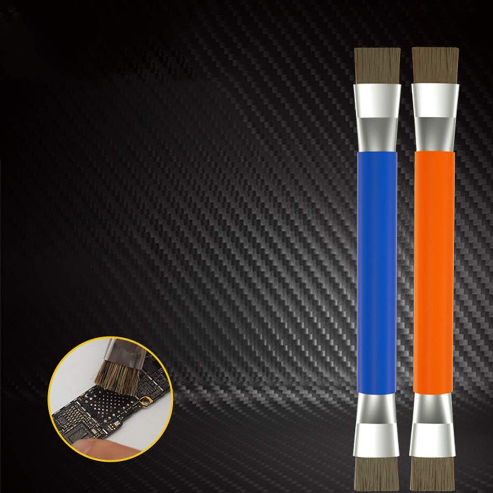 Anti Static Keyboard Cleaning Brush Kit - Dual Head Electronics Cleaning Tool for Keyboards, Motherboards, Phones & Fine Hair - Perfect for Computer Maintenance, Office Cleaning & Electronic Device Care