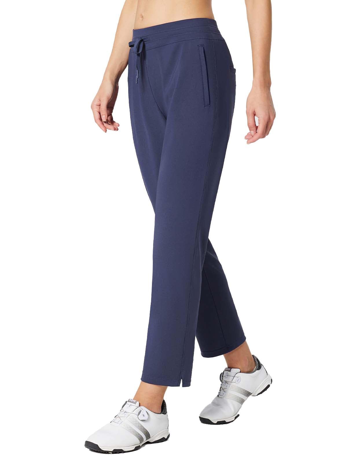 Baleaf Women's High Waisted Stretch Golf Pants with Pockets - Petite Workout Sweatpants for Travel, Athletic & Casual Wear - Perfect for Golfing, Gym, Yoga & Everyday Comfort