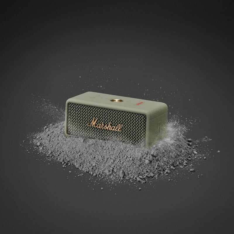 Marshall Emberton III Portable Bluetooth Speaker - Wireless Outdoor Speaker with 20+ Hours Playtime, IPX7 Waterproof, Sage Green - Perfect for Travel, Camping & Beach Parties